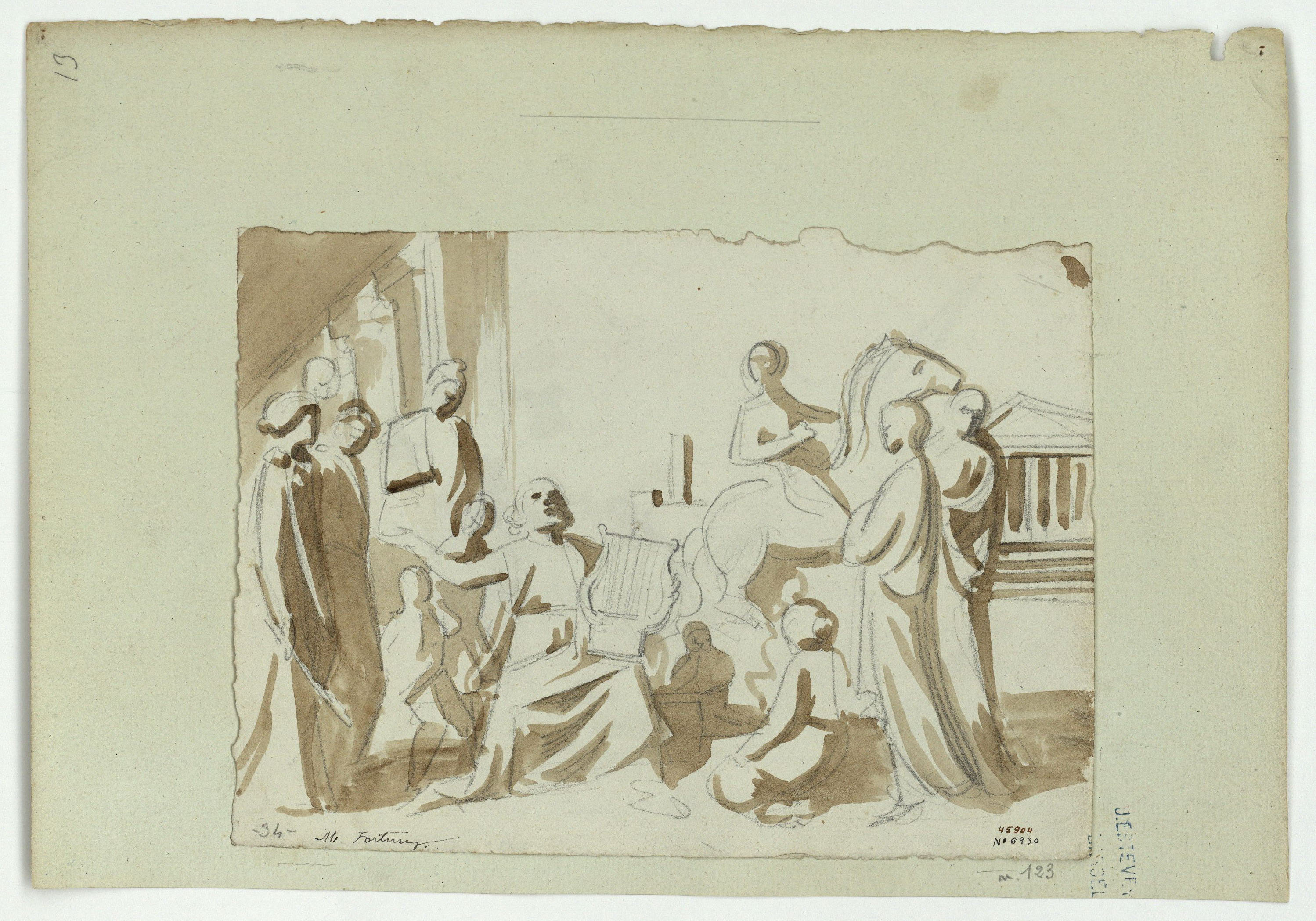 image for: Marià Fortuny - Homer cec recitant poemes - Cap a 1855-1856