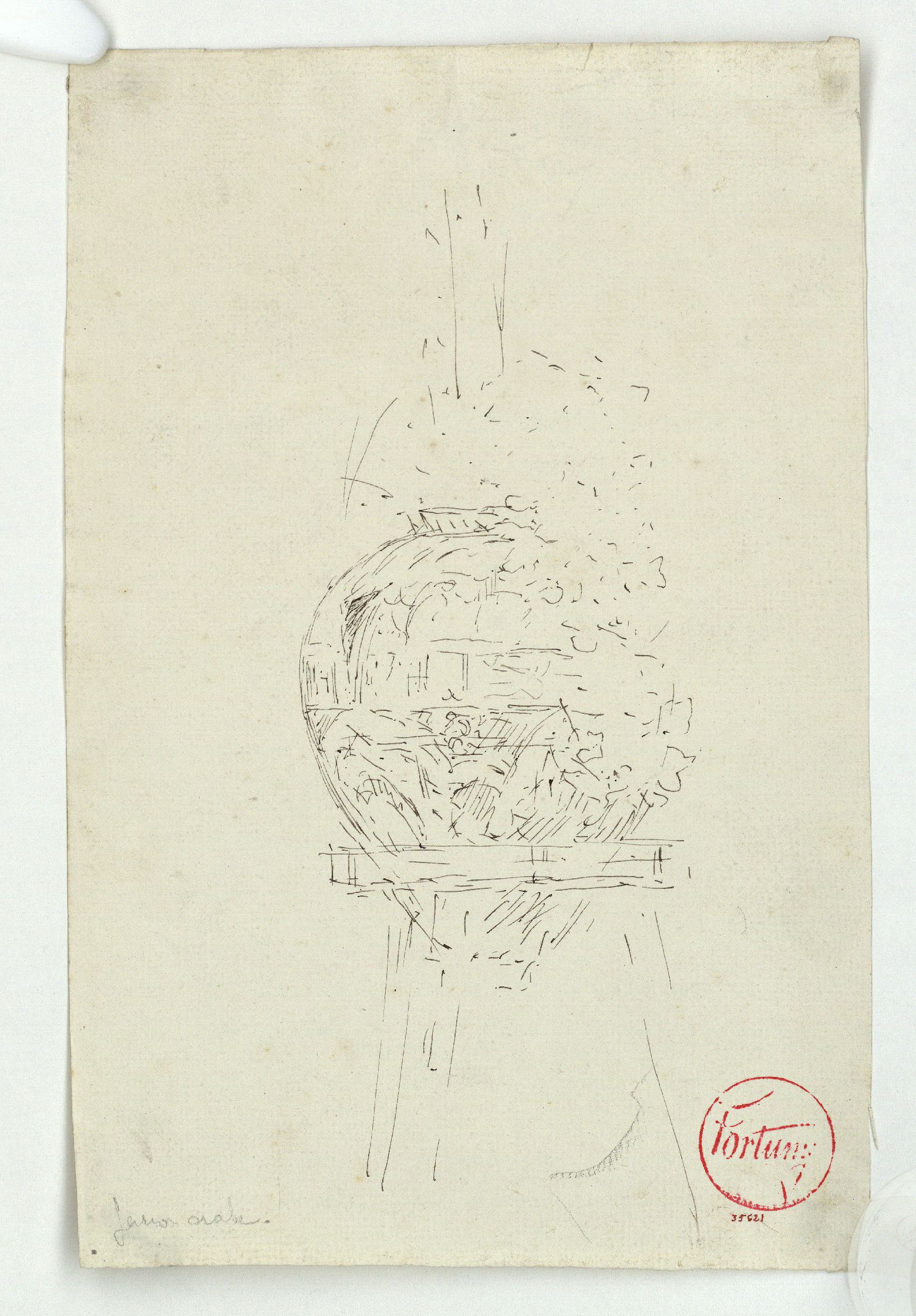 image for: Marià Fortuny - Esbós de vas d'estil musulmà - Cap a 1870-1872