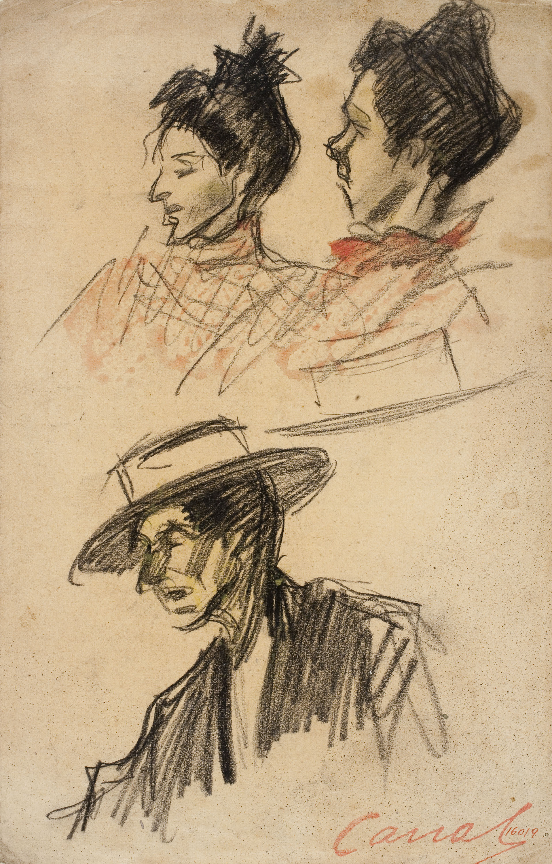 image for: Ricard Canals - Bustos femenins i bust masculí - Cap a 1910-1920