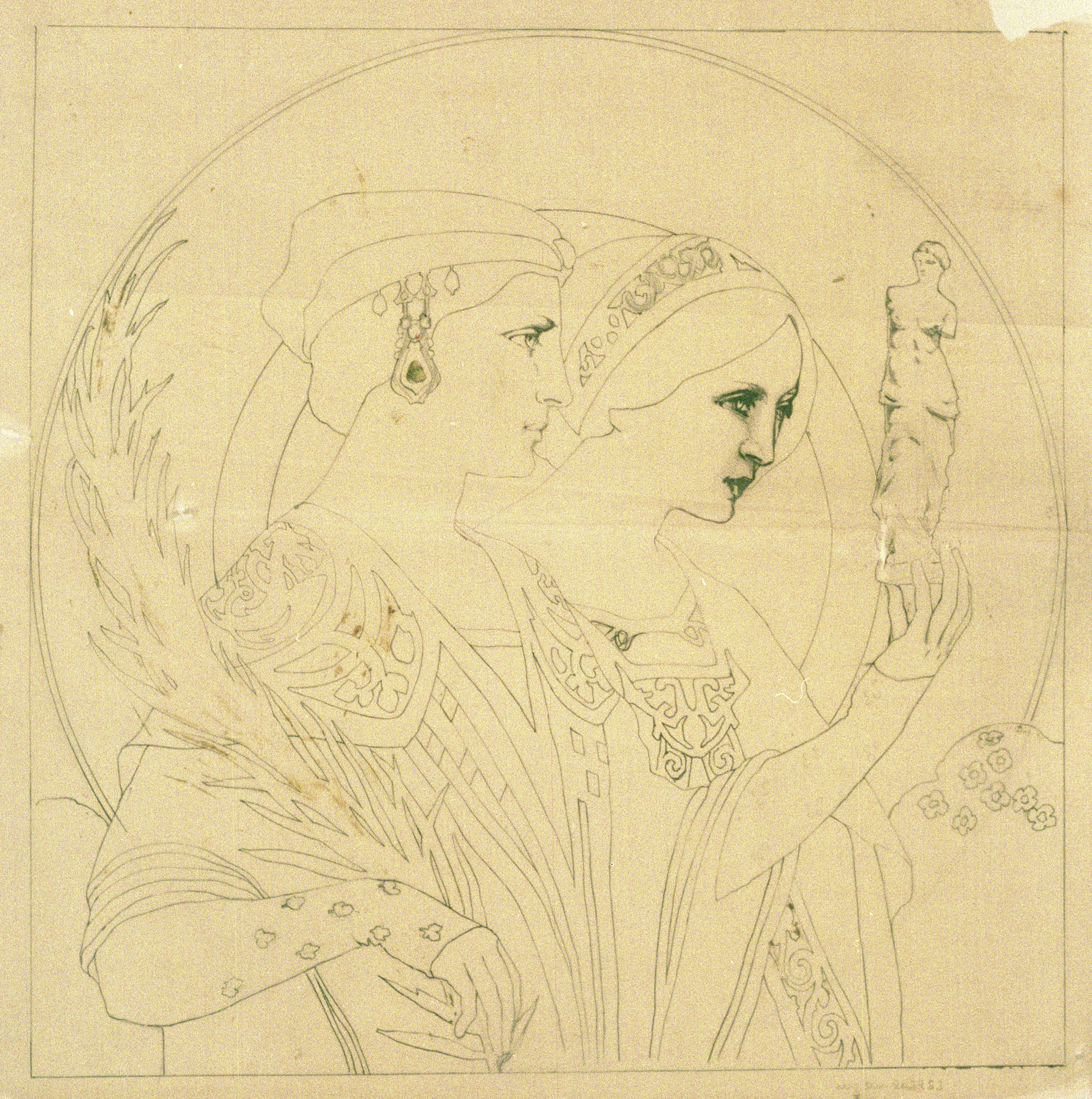 image for: Joan Busquets - Estudi de figures femenines - 1907
