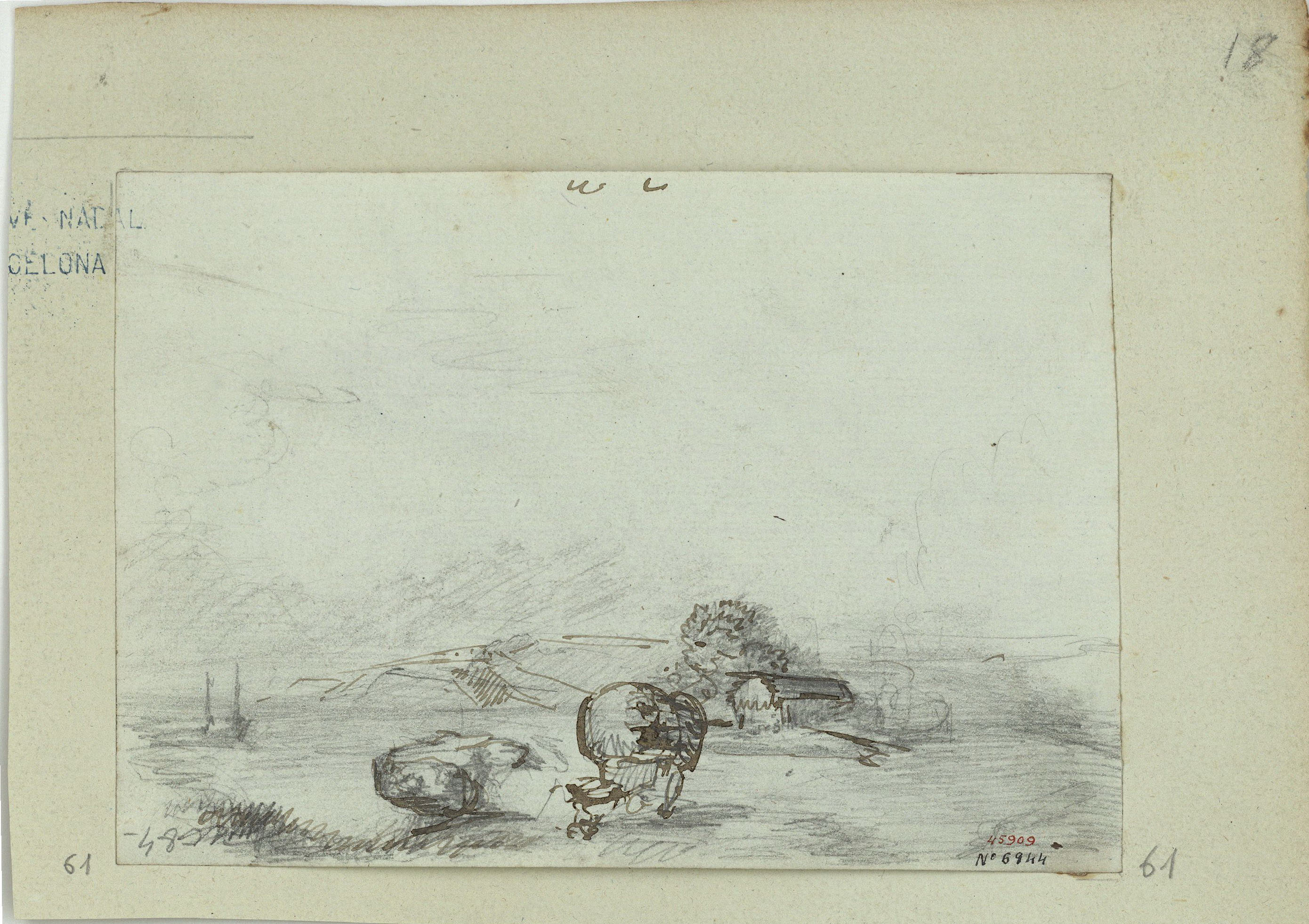 image for: Marià Fortuny - Paisatge - Cap a 1853-1856