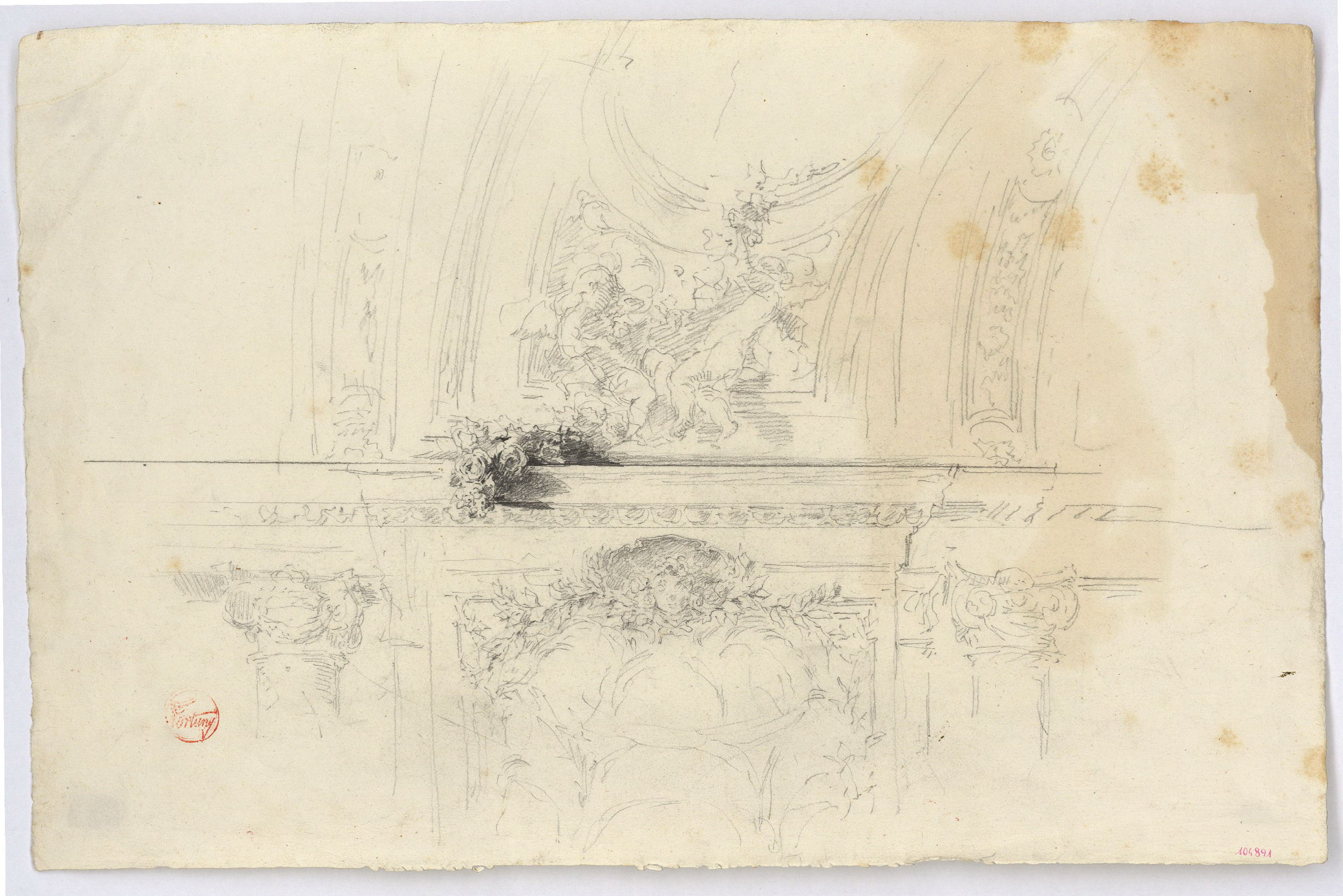 image for: Marià Fortuny - Decoració arquitectònica - Cap a 1863-1866