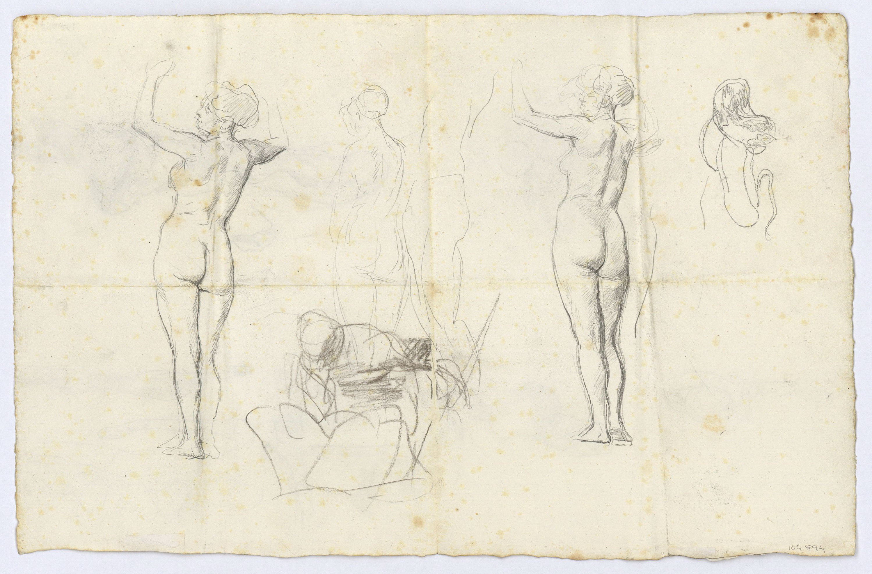 image for: Marià Fortuny - Estudi per al quadre «L'encantador de serps» (anvers) / Estudi per al quadre «L'elecció de la model» (revers) - Cap a 1869 [1]
