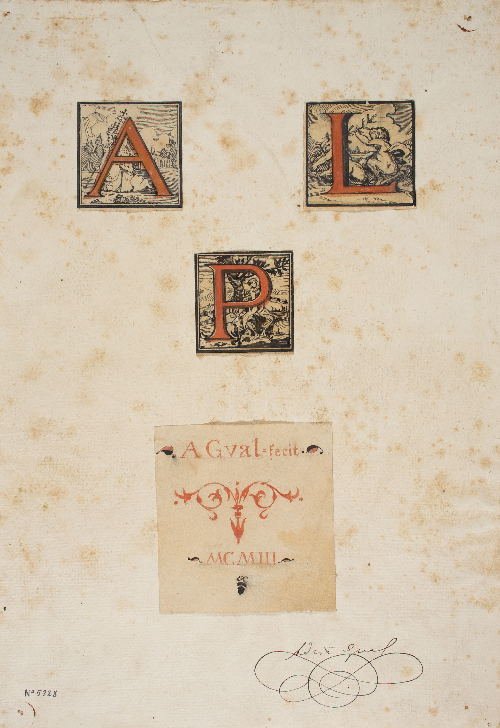 image for: Adrià Gual - Caplletres - 1903