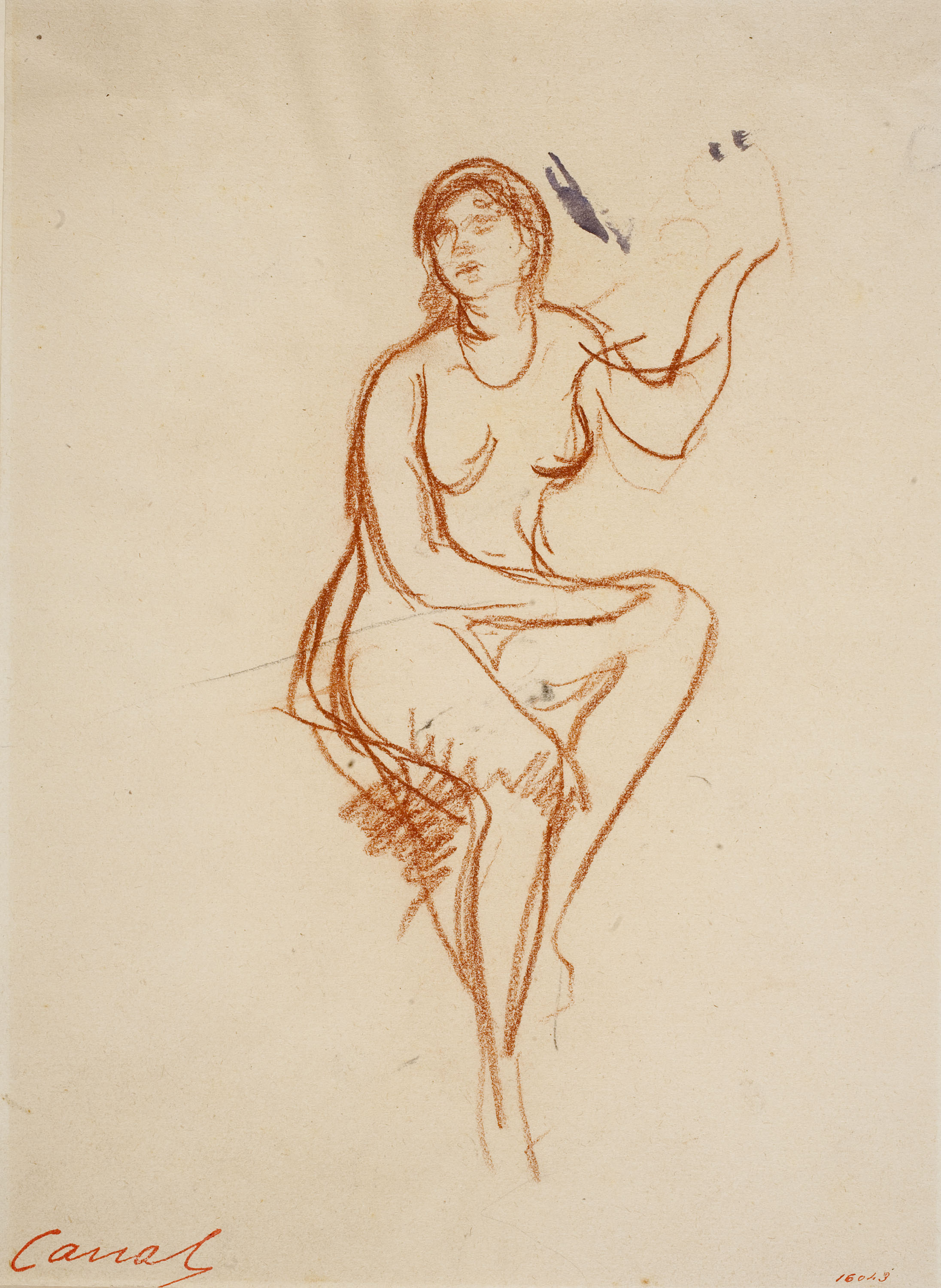 image for: Ricard Canals - Apunt de nu femení - Cap a 1920