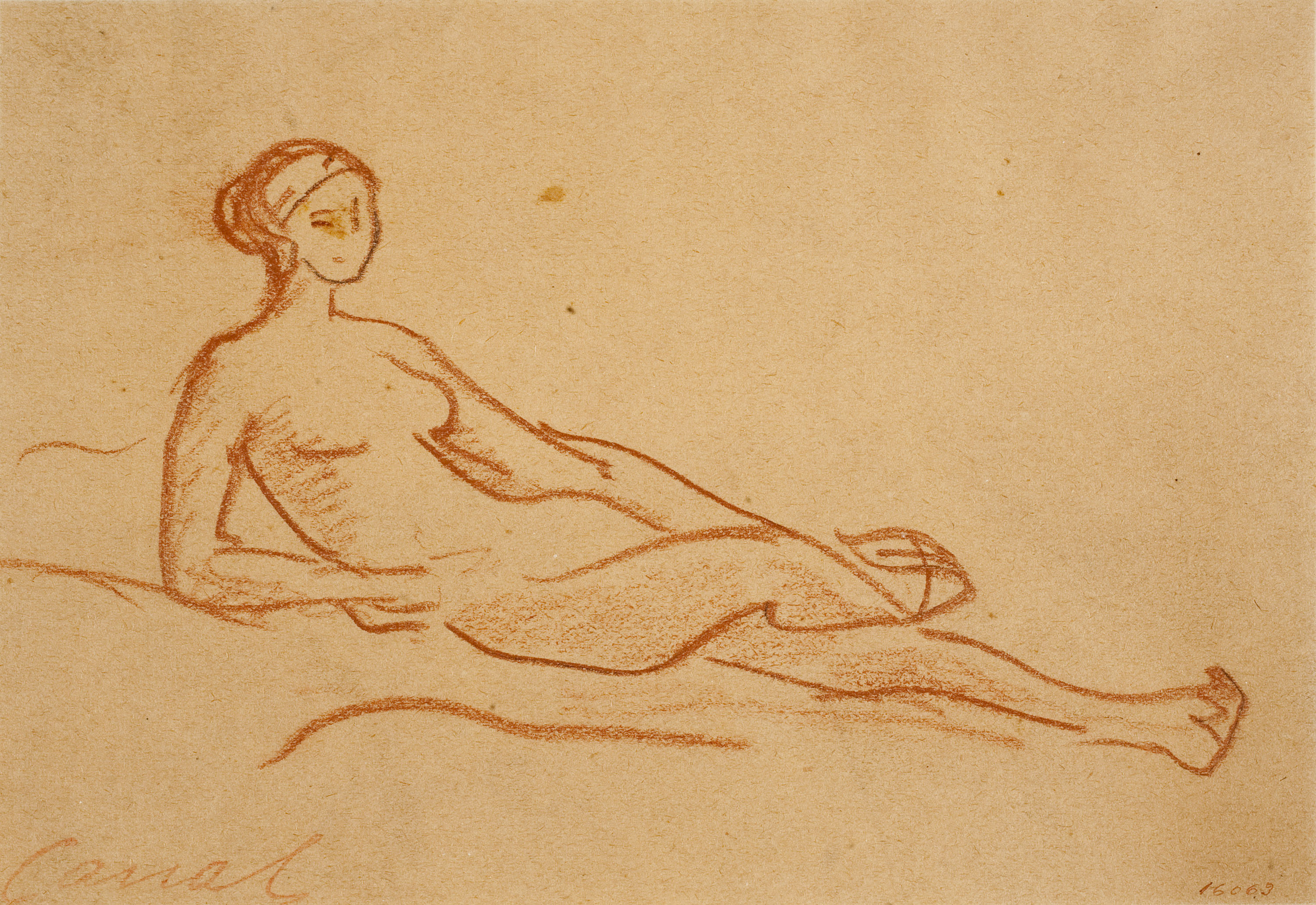 image for: Ricard Canals - Apunt de nu femení - Cap a 1920