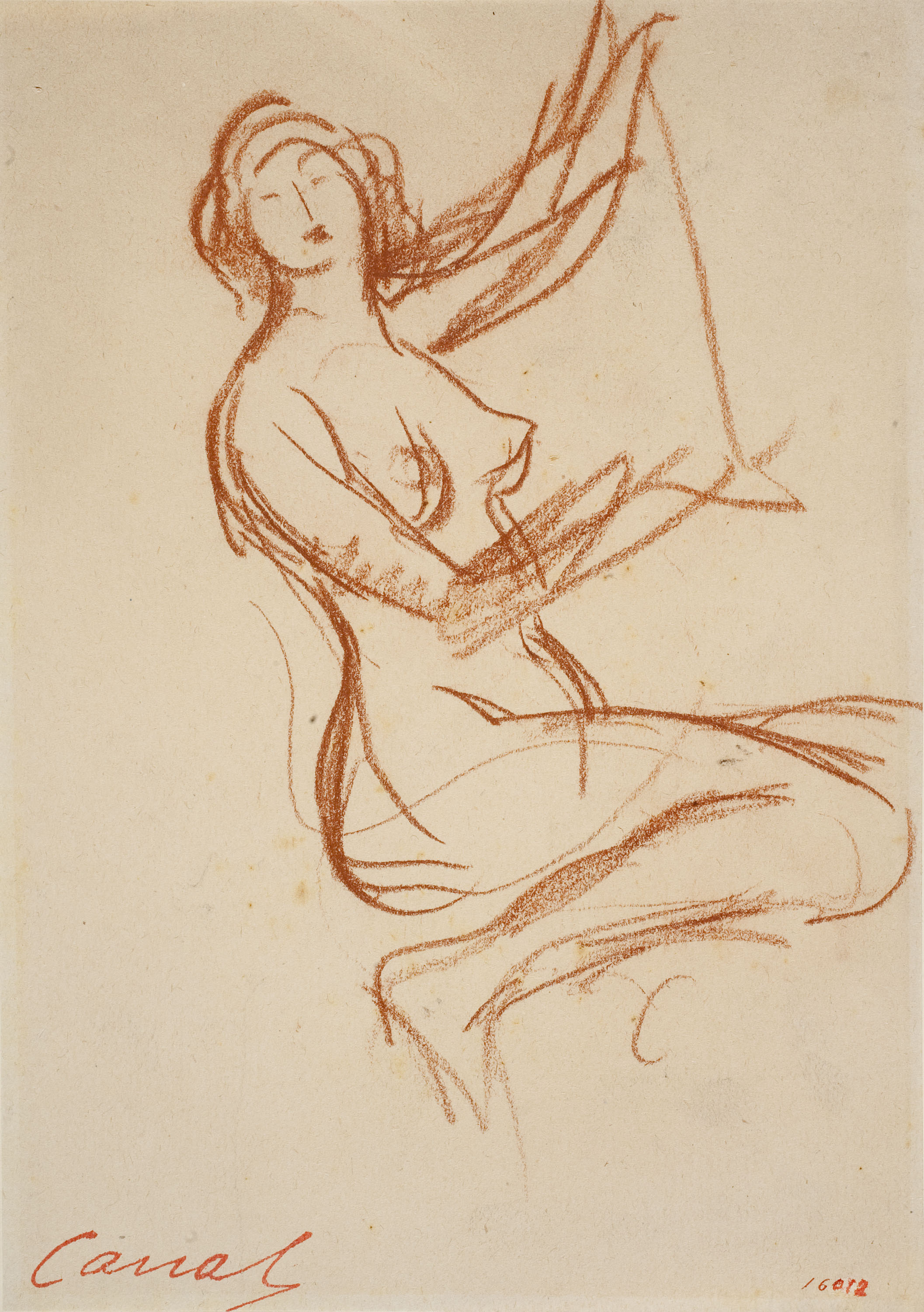 image for: Ricard Canals - Apunt de nu femení - Cap a 1920