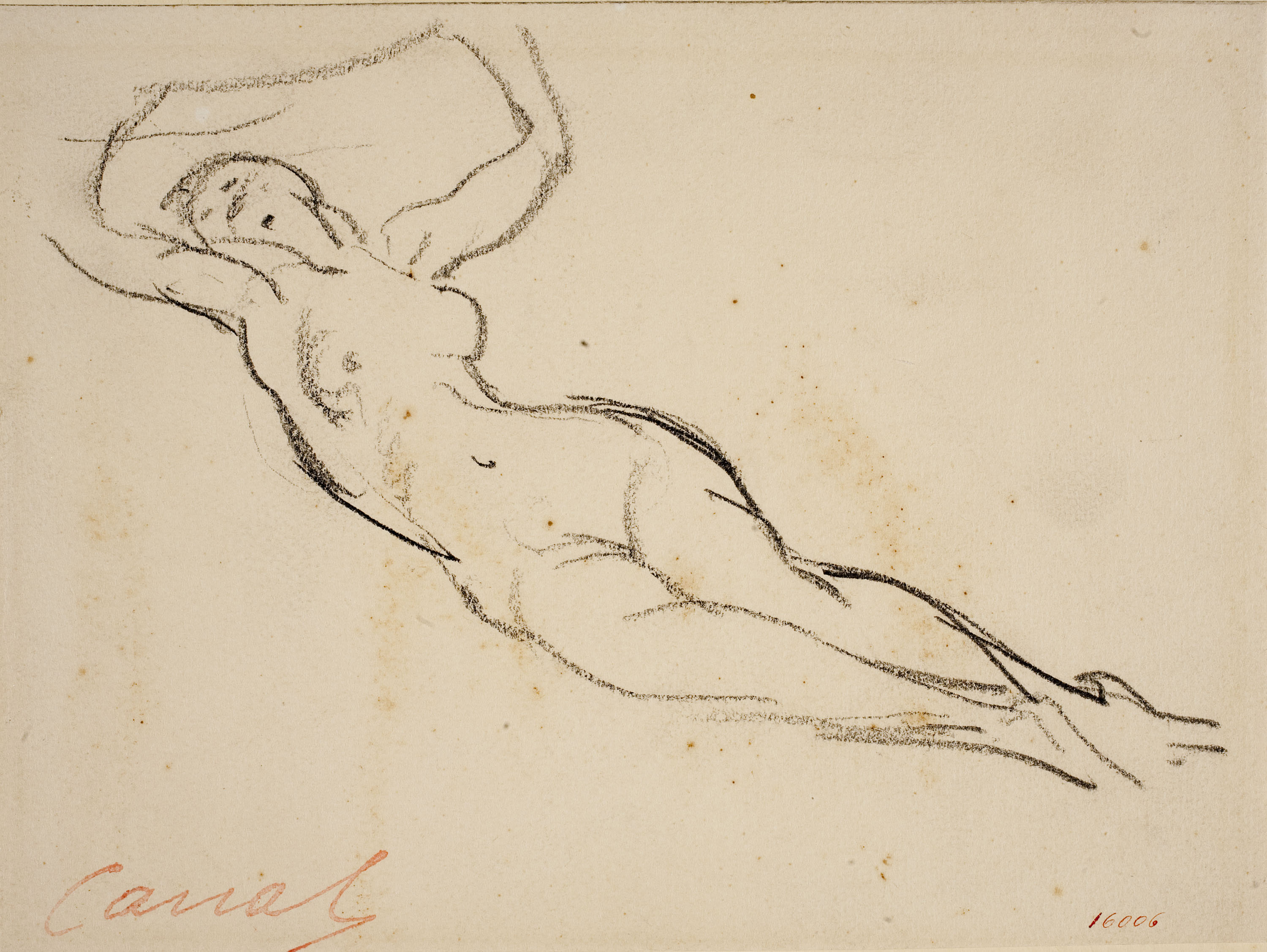 image for: Ricard Canals - Apunt de nu femení - Cap a 1920