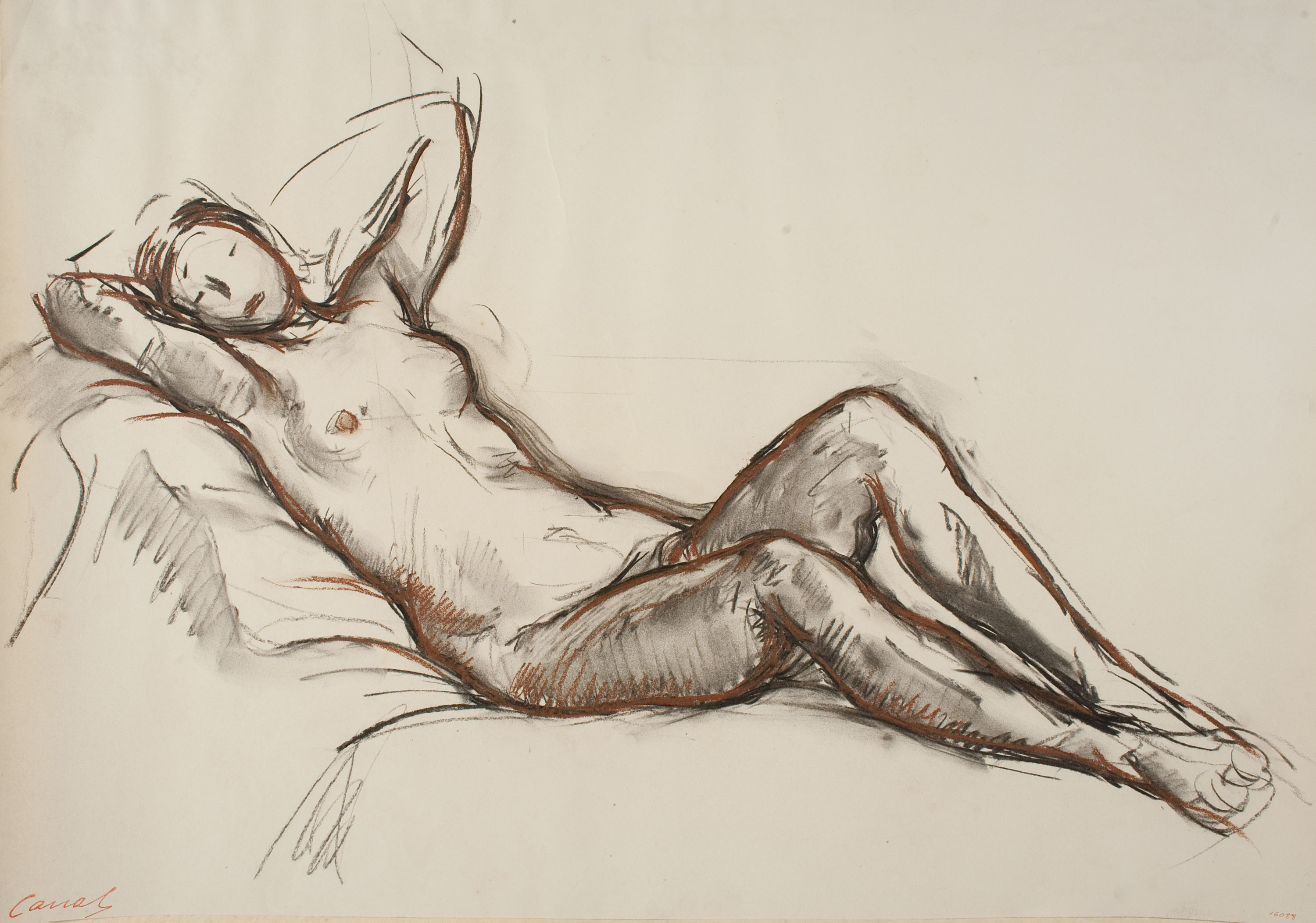 image for: Ricard Canals - Apunt de nu femení - Cap a 1920