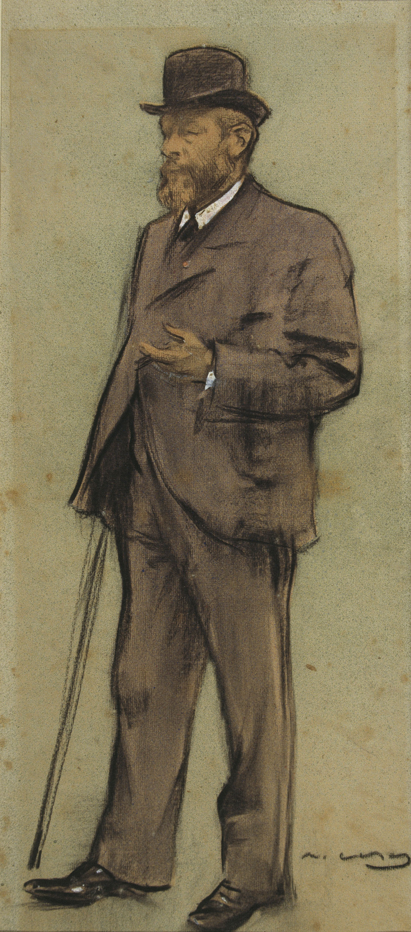 image for: Ramon Casas - Retrat d'Albrecht de Vriendt - 1898