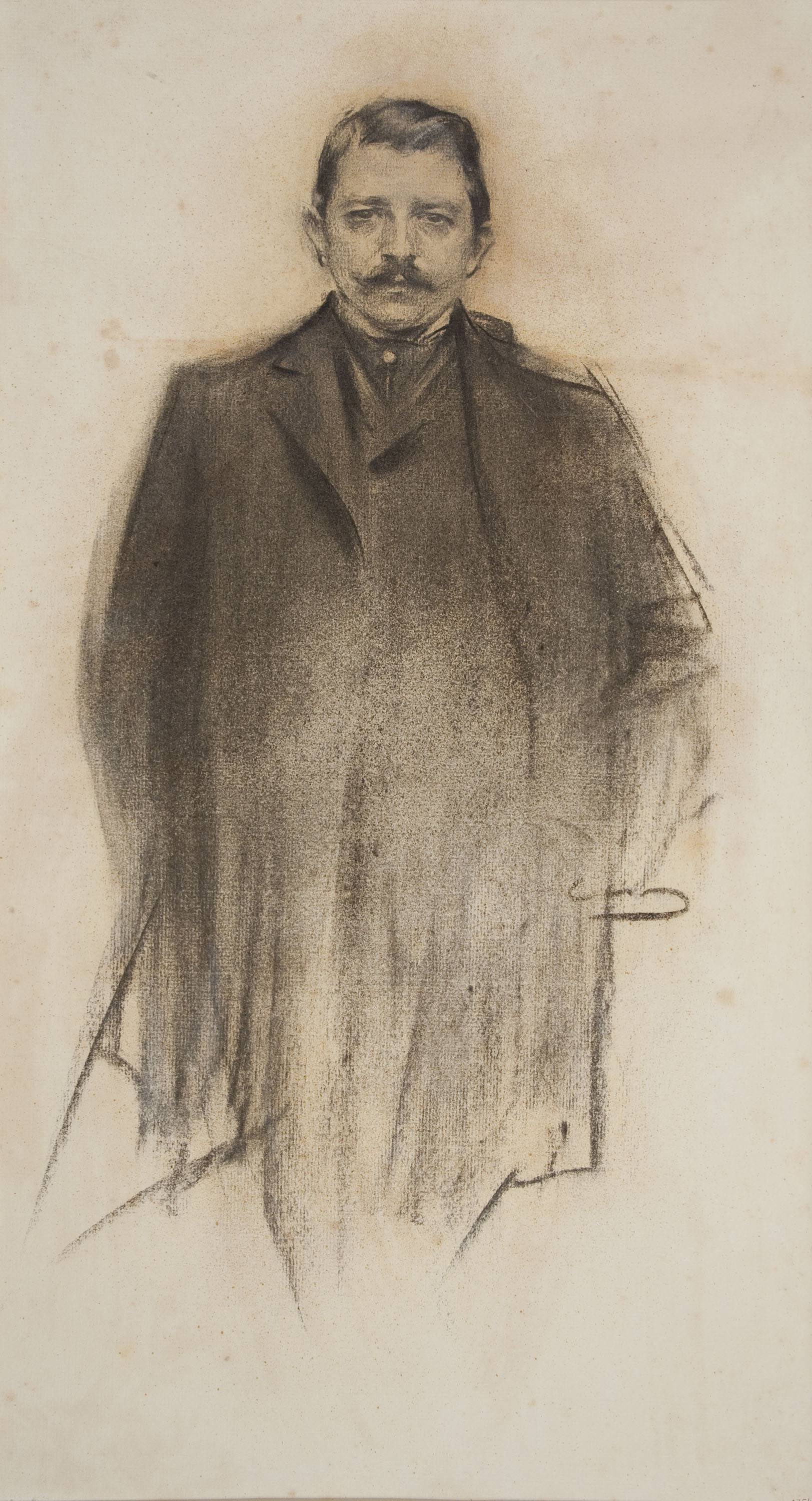 image for: Ramon Casas - Retrat de Vittorio Zampieri - Cap a 1900