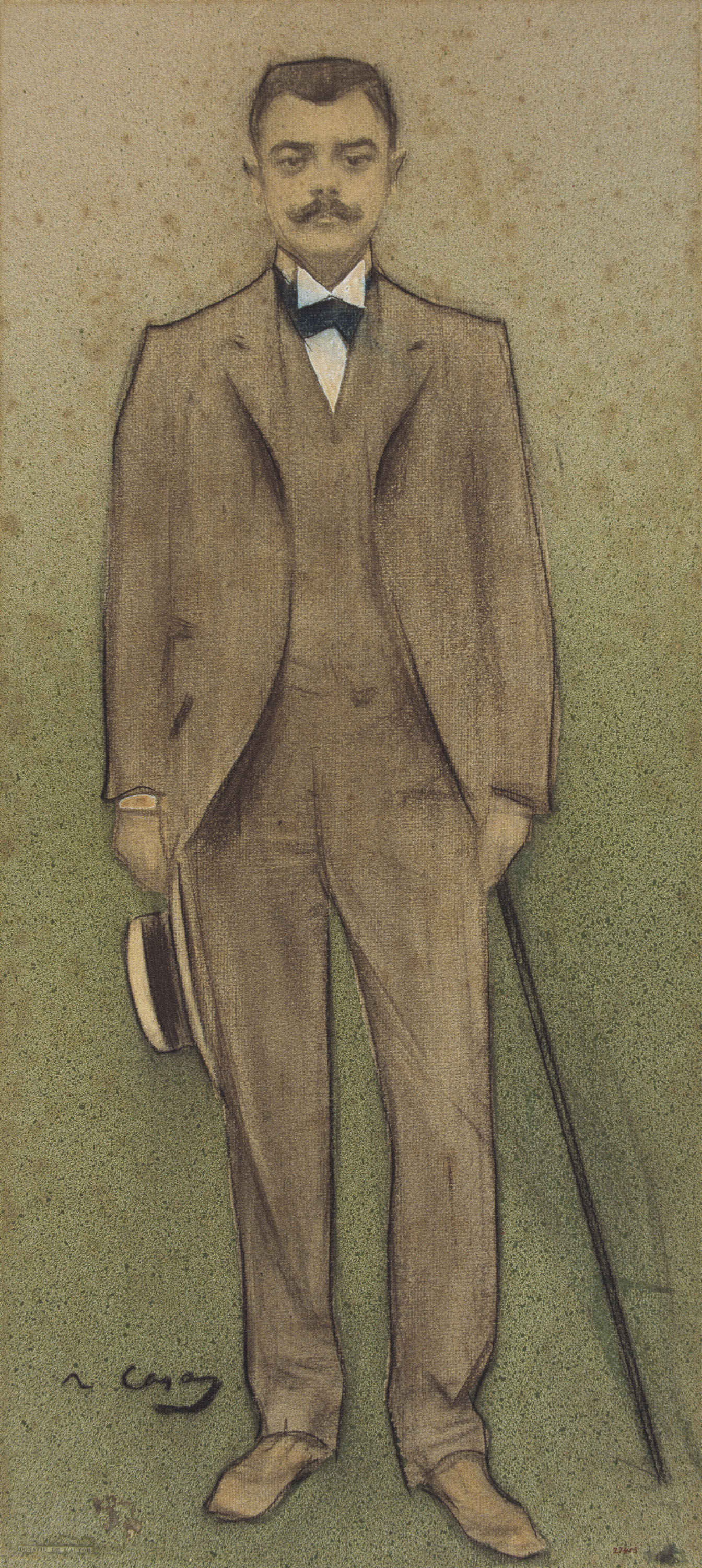 image for: Ramon Casas - Retrat de Salvador Vilaregut - Cap a 1897-1899