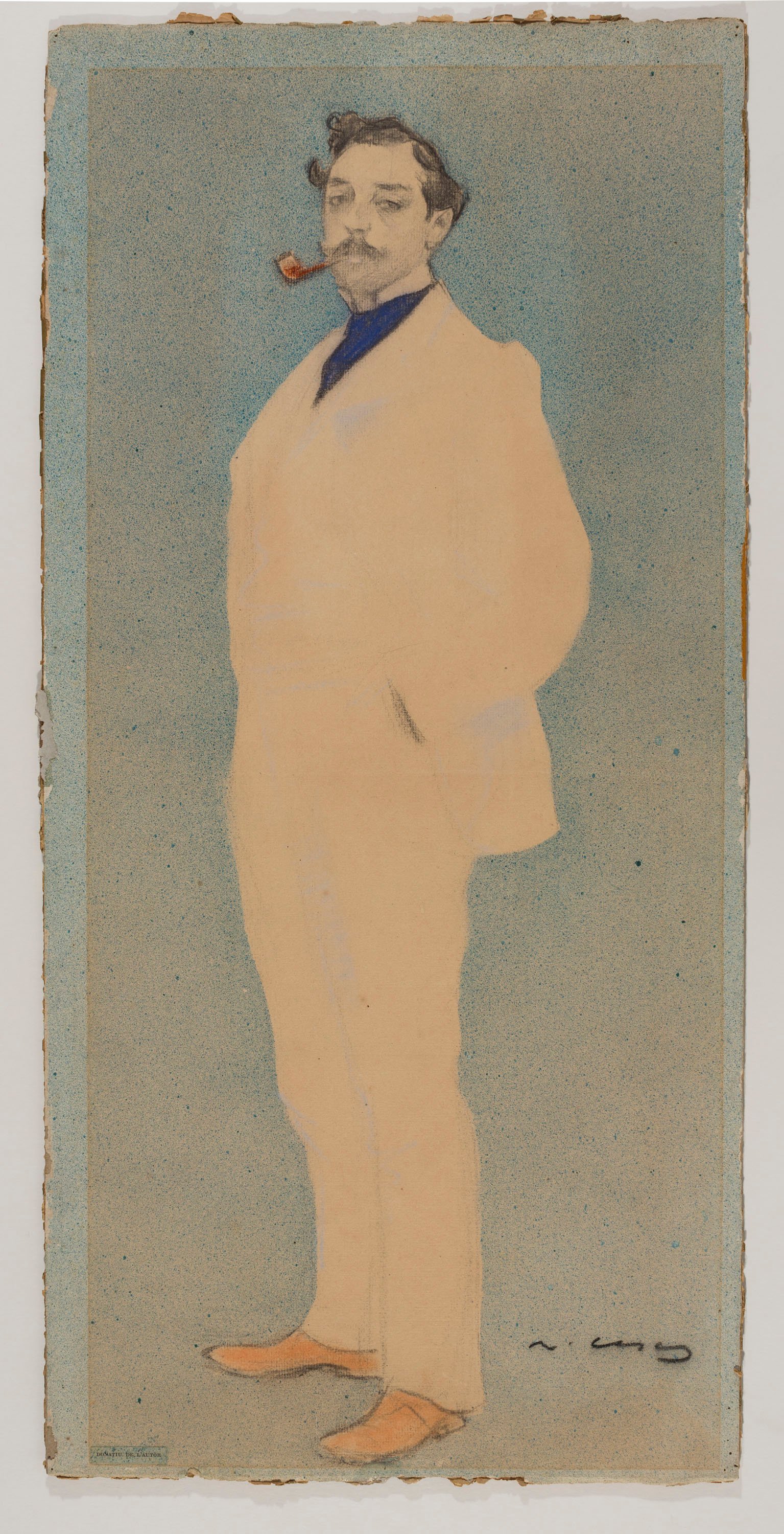 Ramon Casas - Retrat d'Antoni Utrillo - Cap a 1897-1899 image for: Ramon Casas - Retrat d'Antoni Utrillo - Cap a 1897-1899