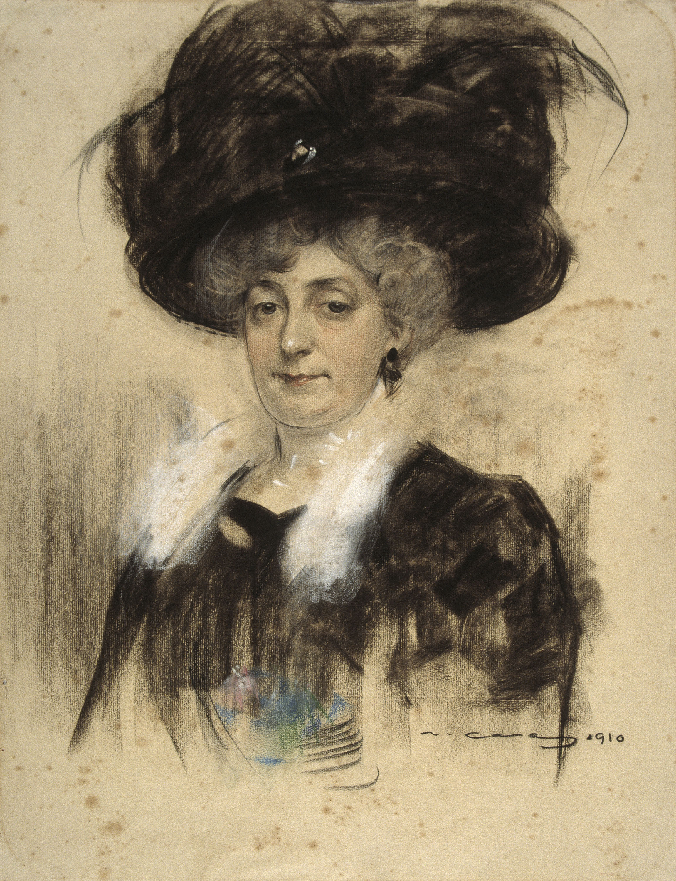 image for: Ramon Casas - Retrat de Pepita Teixidor - 1910