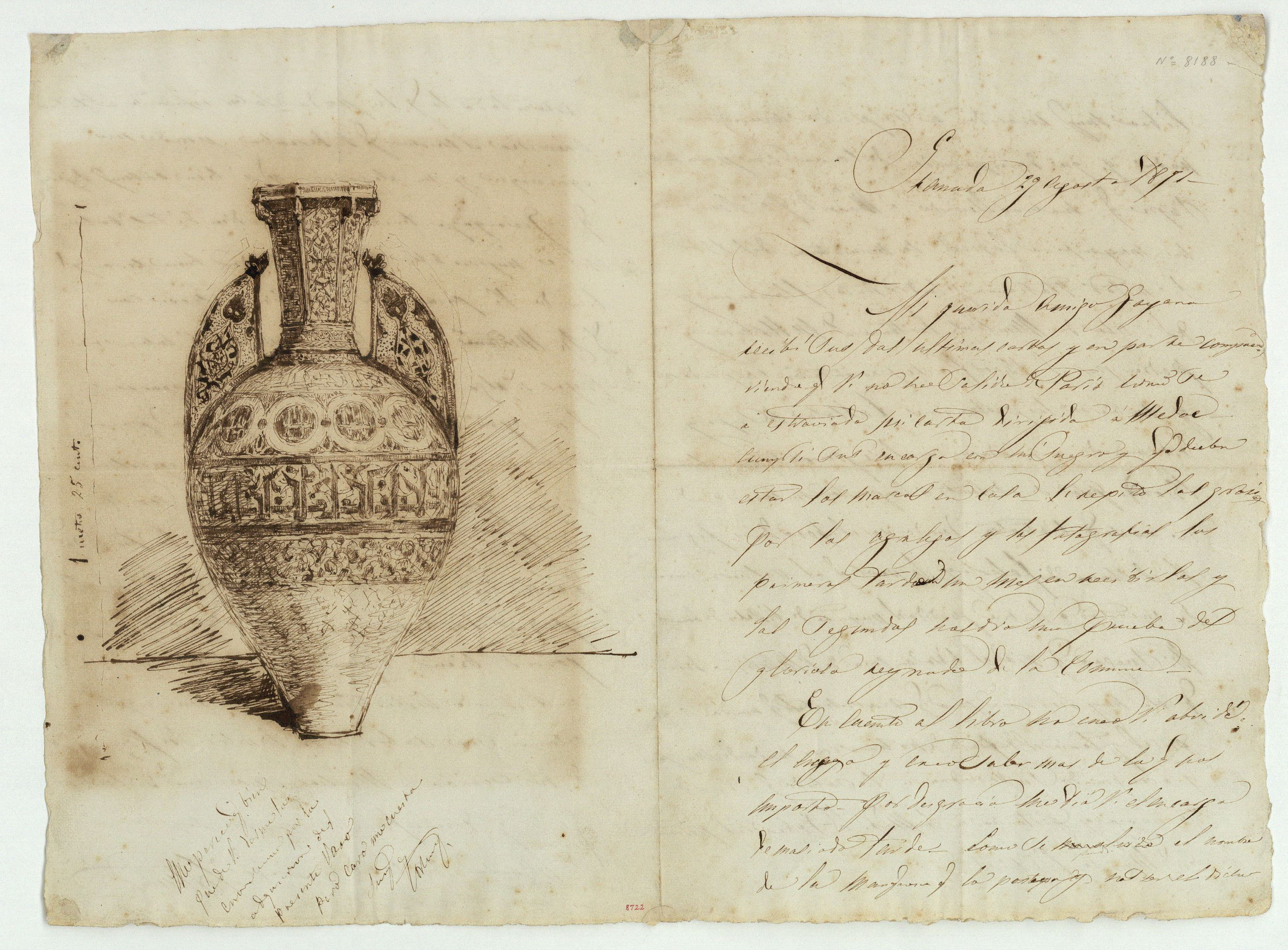 image for: Marià Fortuny - Vas d'estil musulmà - 1871