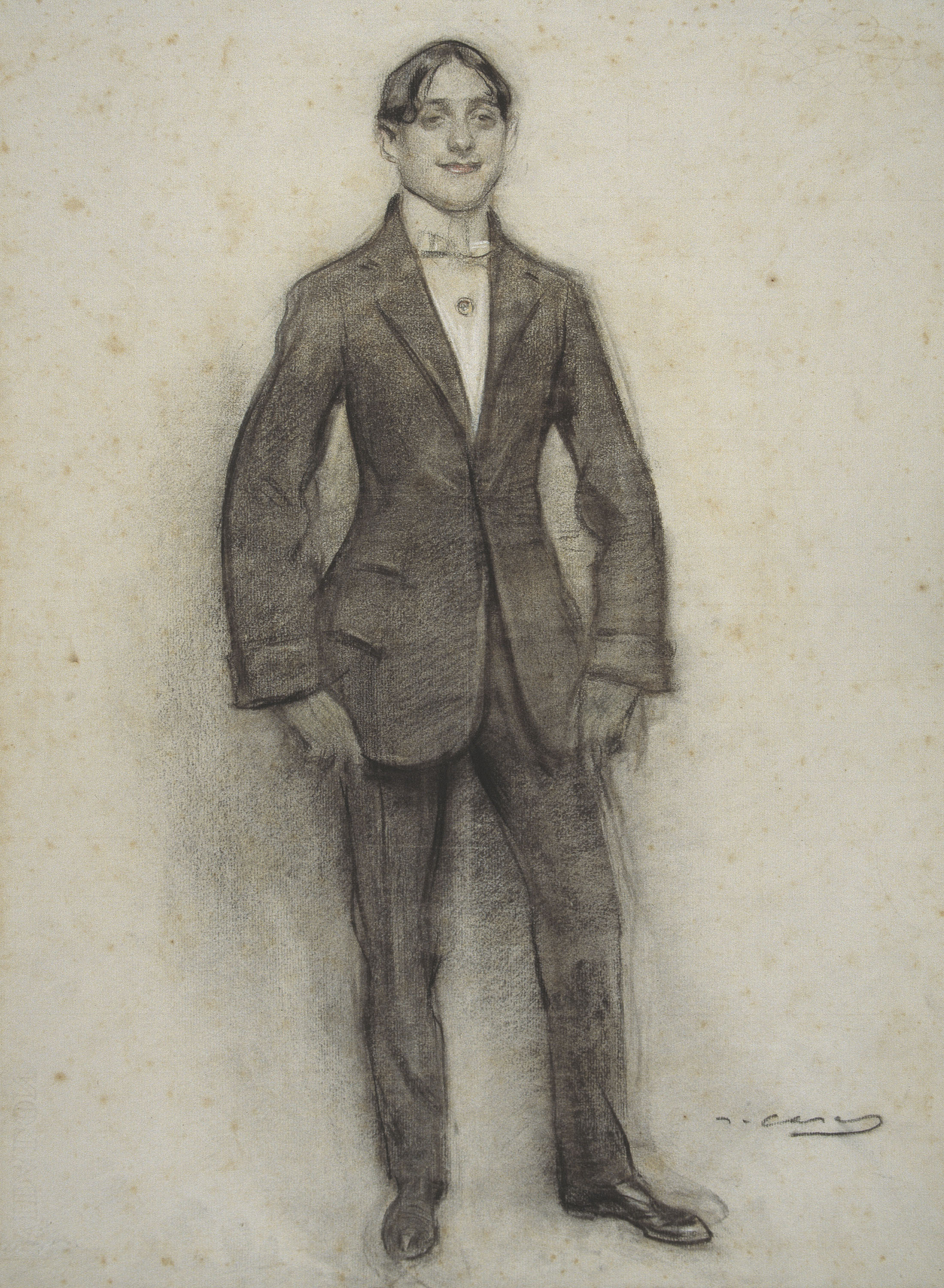 image for: Ramon Casas - Retrat d'Ismael Smith - Cap a 1906