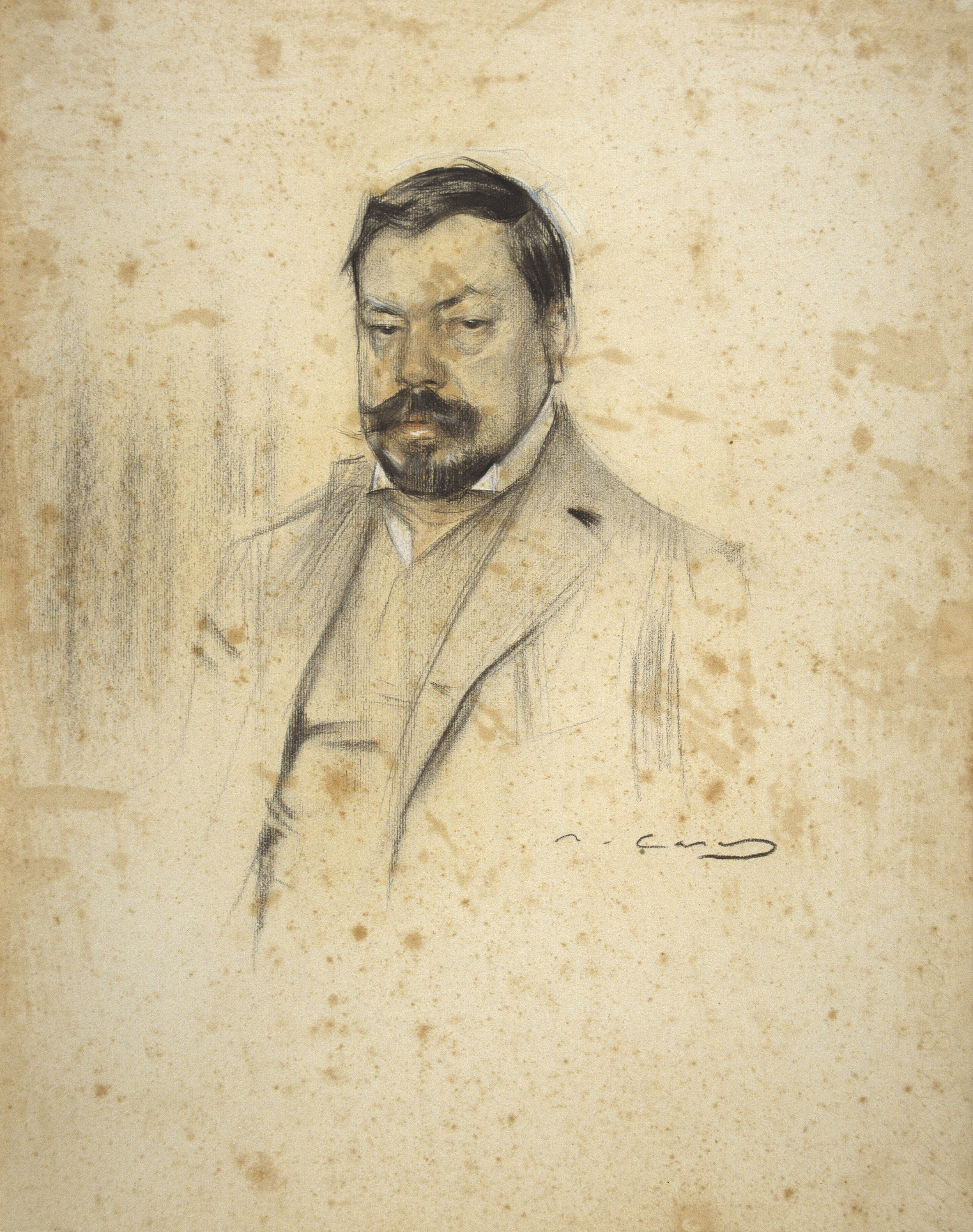 image for: Ramon Casas - Retrat d'Enric Serra - Cap a 1903
