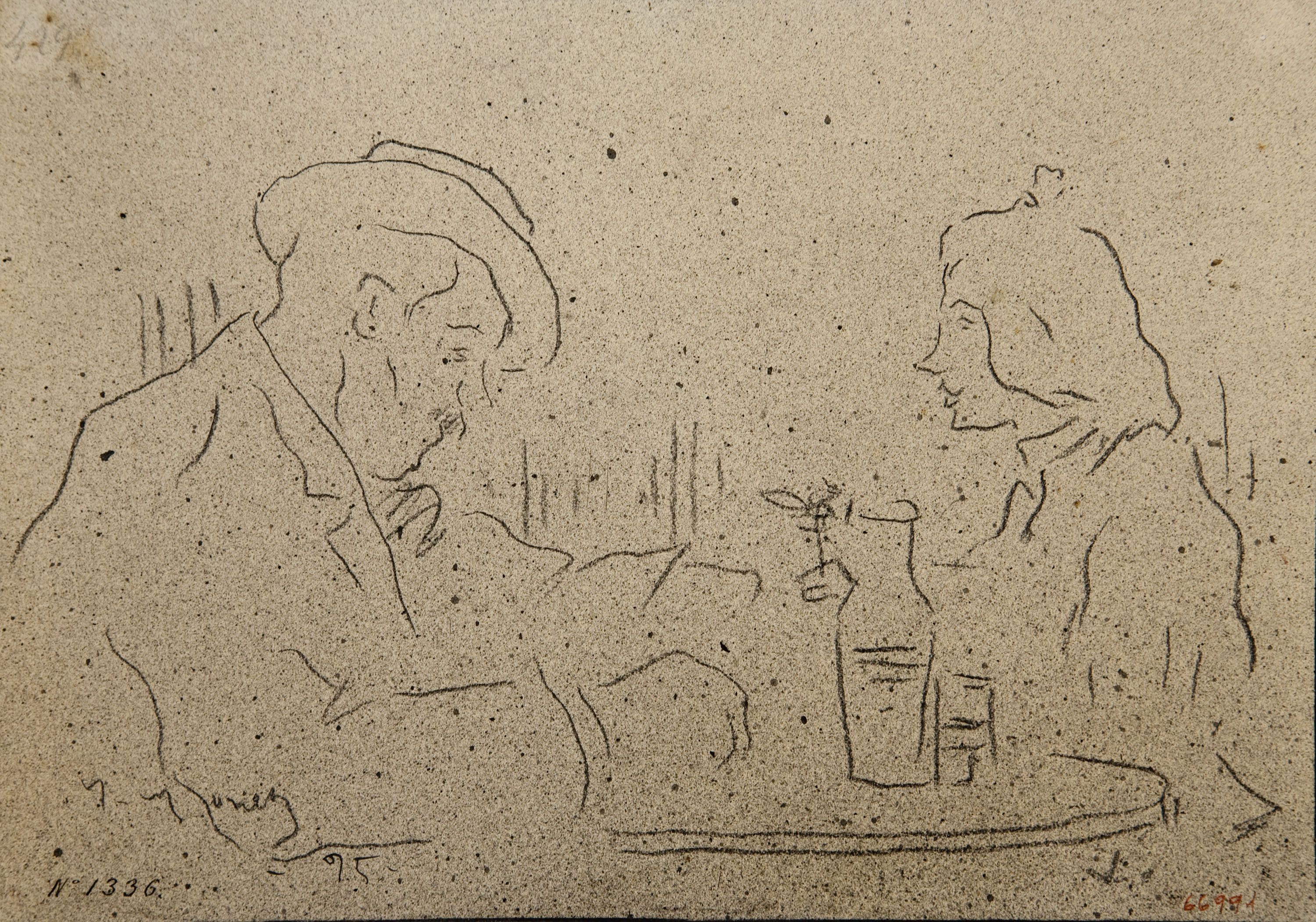 image for: Isidre Nonell - Apunt de figures - Cap a 1894