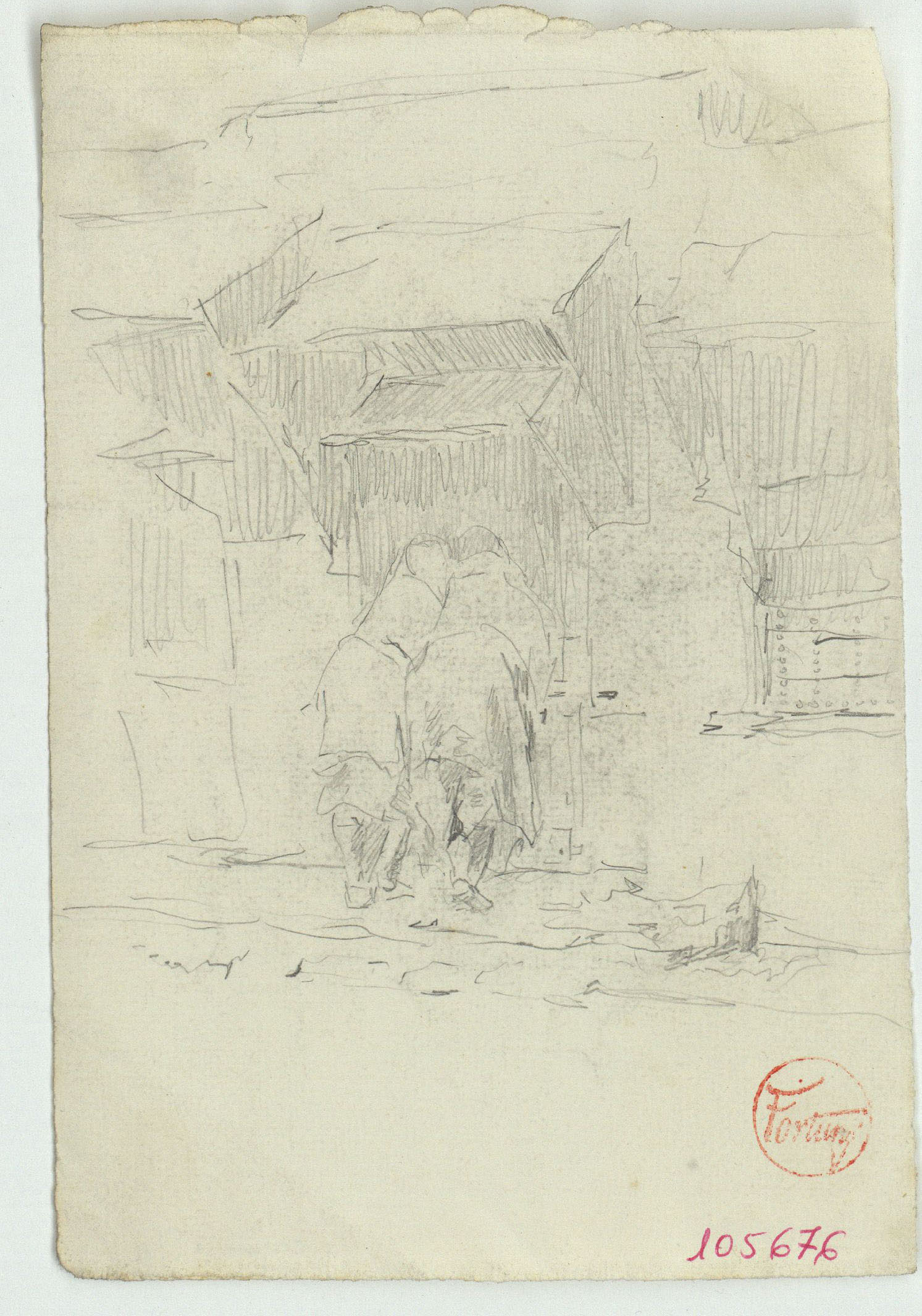 image for: Marià Fortuny - Figures femenines d'esquena - Cap a 1870-1872