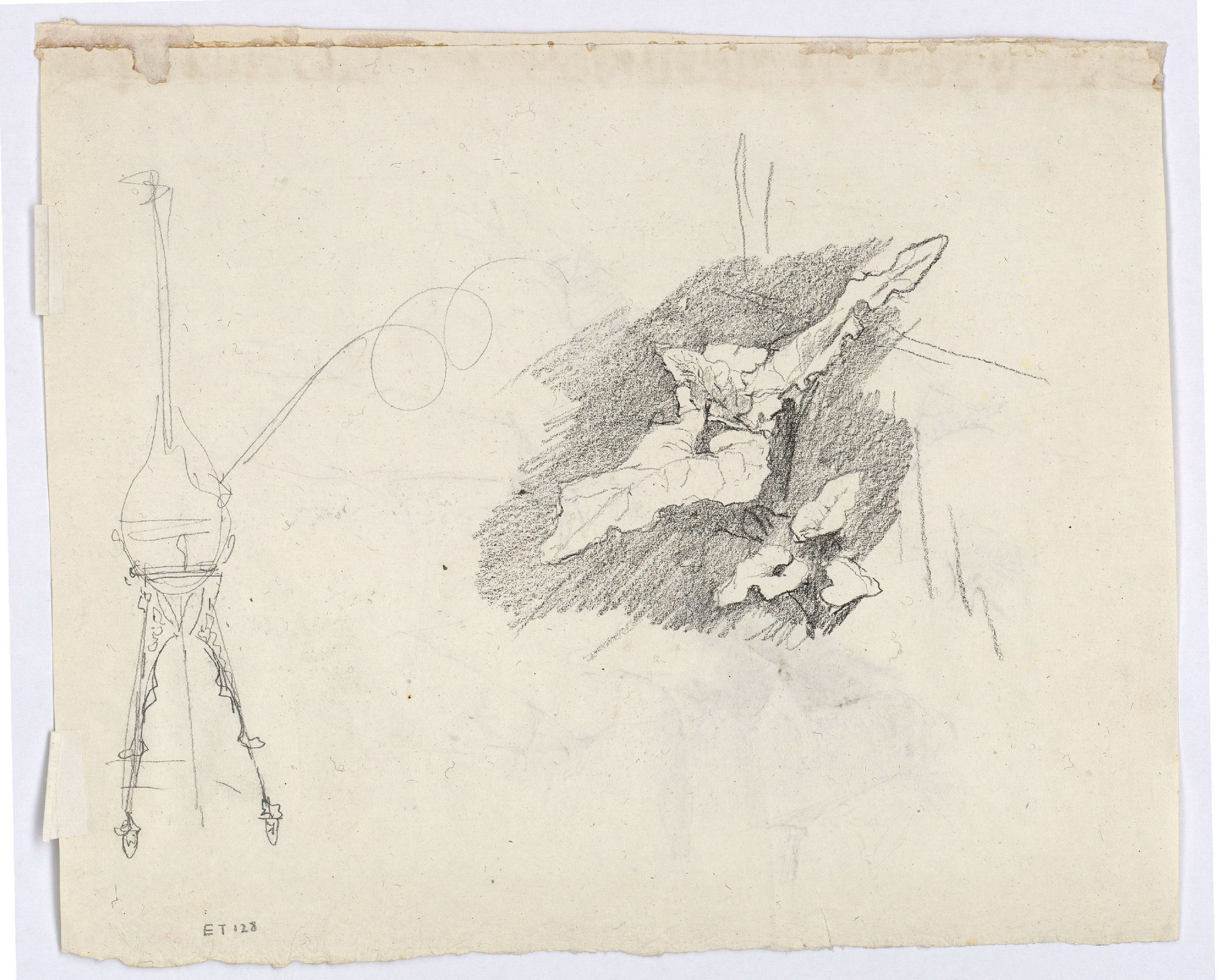 image for: Marià Fortuny - Estudi per al quadre «El jardí dels poetes» (anvers) / Estudi per al quadre «El jardí dels poetes» (revers) - Cap a 1871 [1]