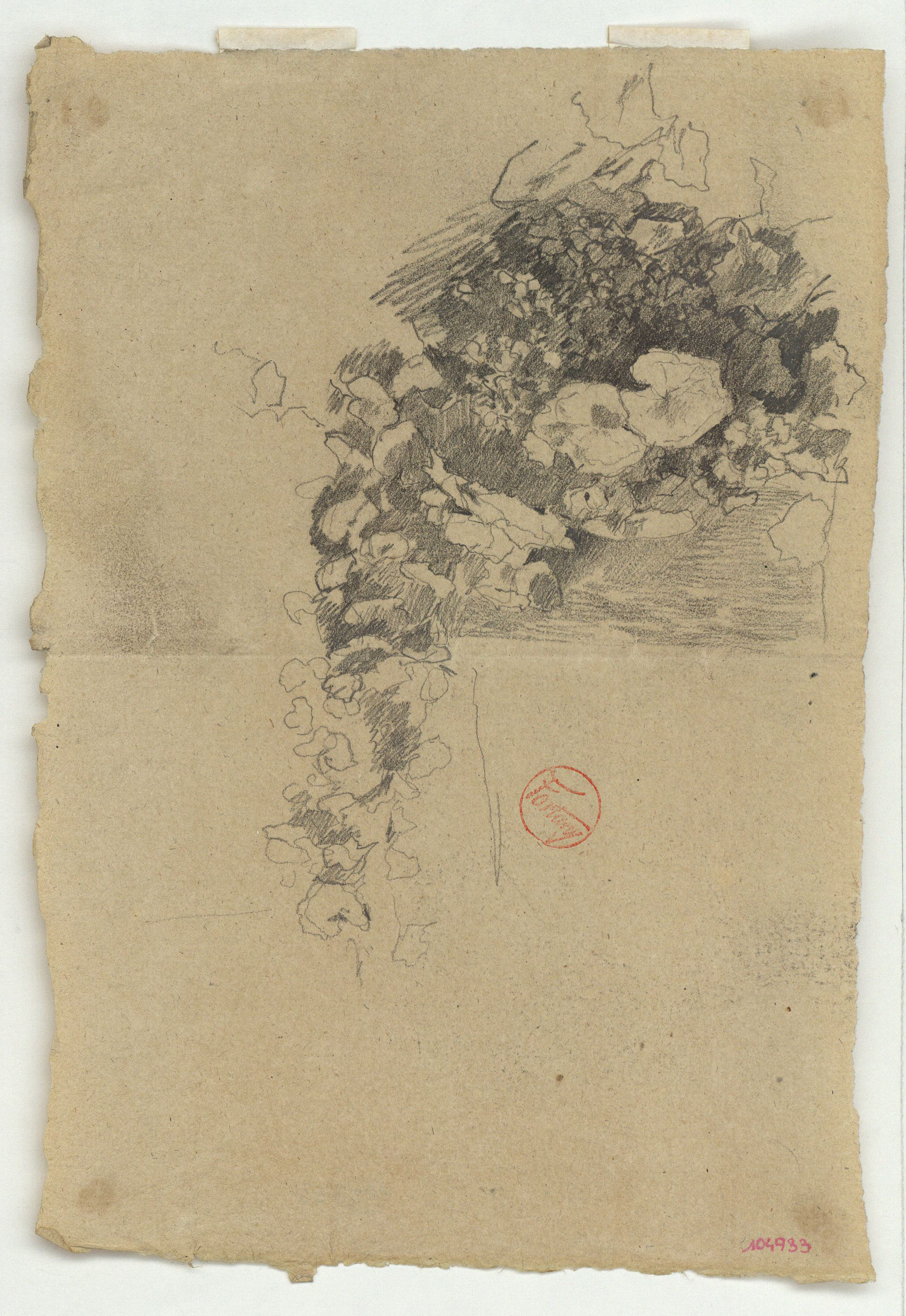 image for: Marià Fortuny - Estudi per al quadre «El jardí dels poetes» - Cap a 1871