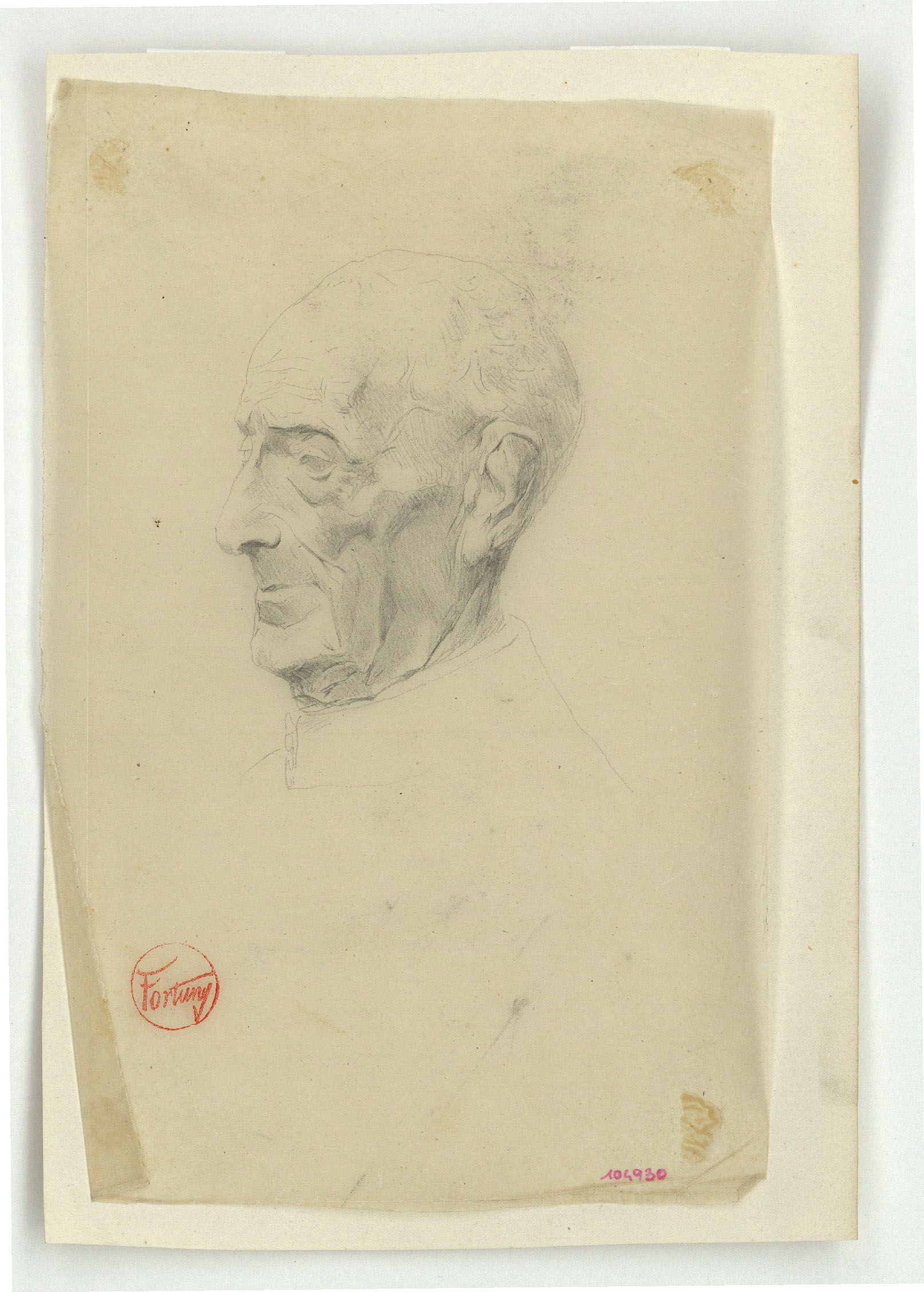 image for: Marià Fortuny - Estudi per al quadre «El jardí dels poetes» - Cap a 1871