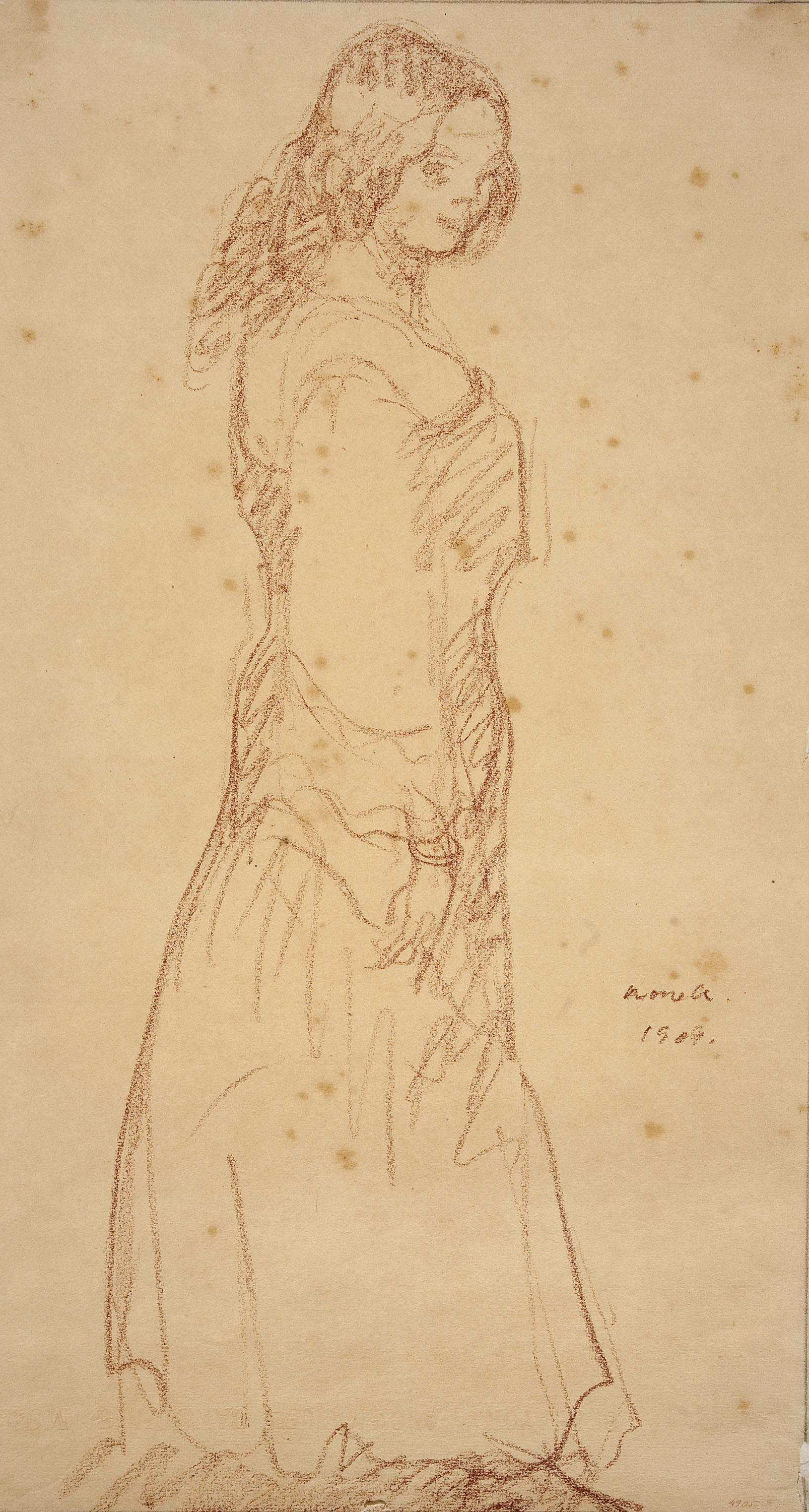 image for: Isidre Nonell - Gitana jove - 1909