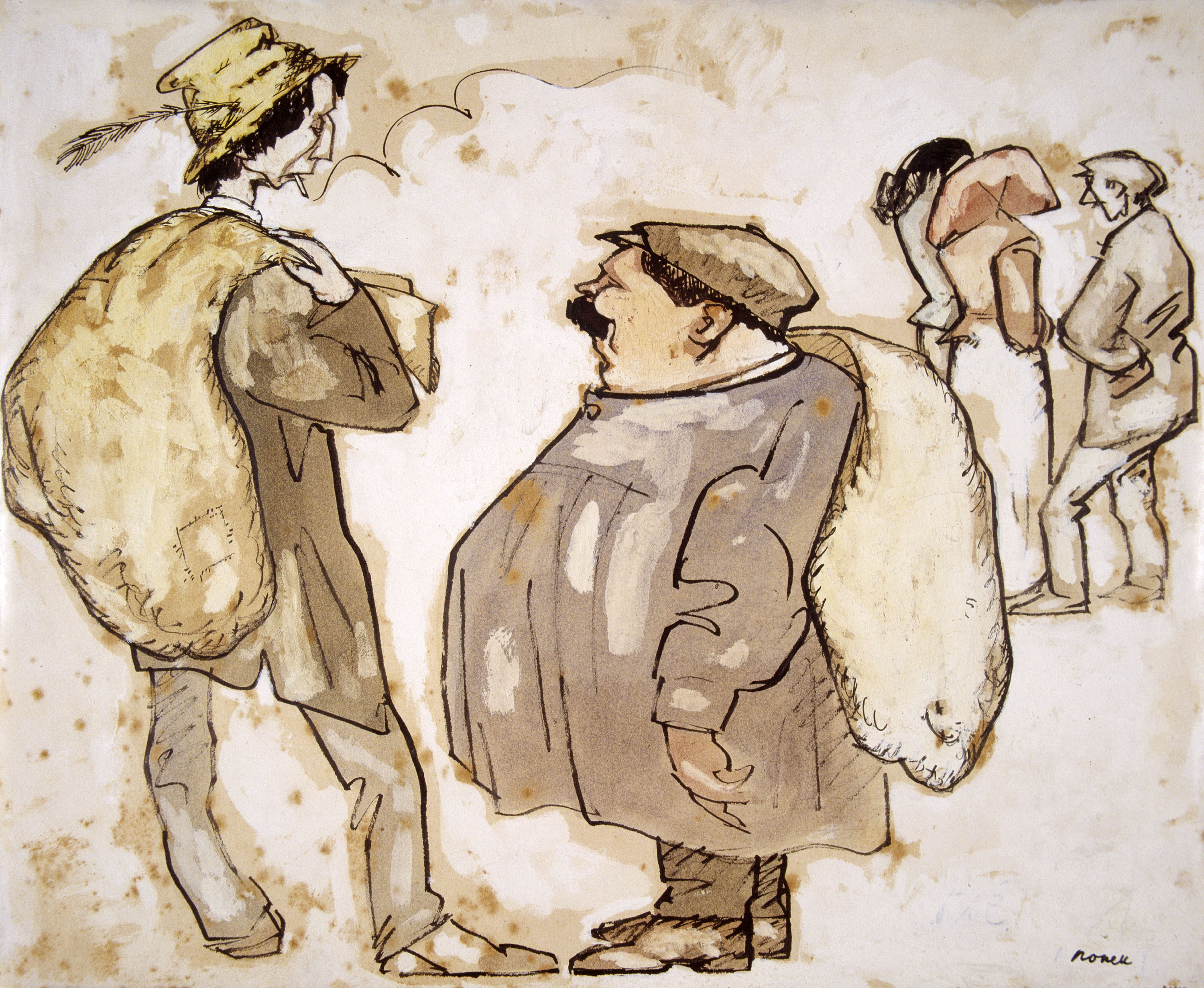 image for: Isidre Nonell - Comerç d'importació - 1909