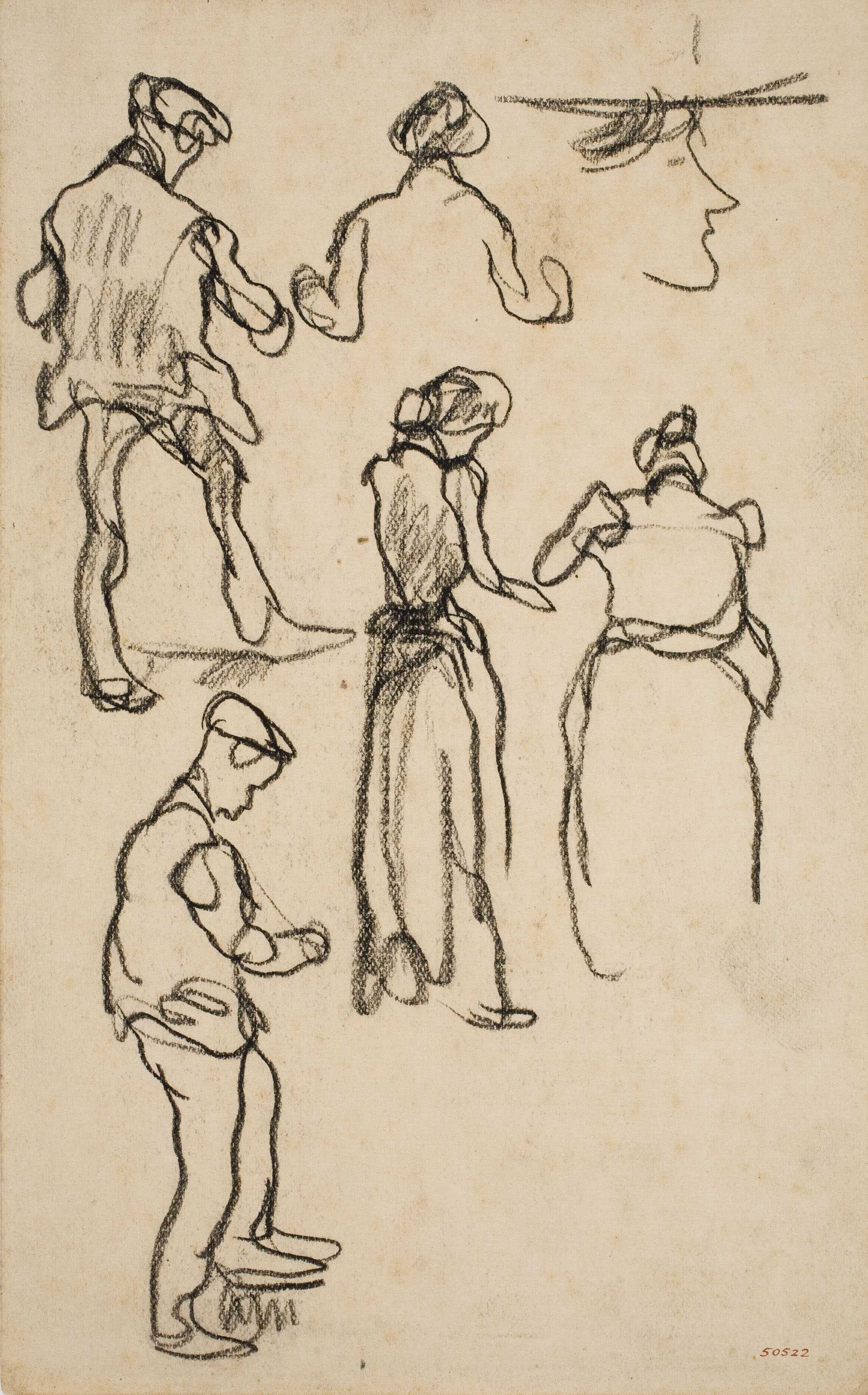 image for: Isidre Nonell - Apunt de figures - Cap a 1911