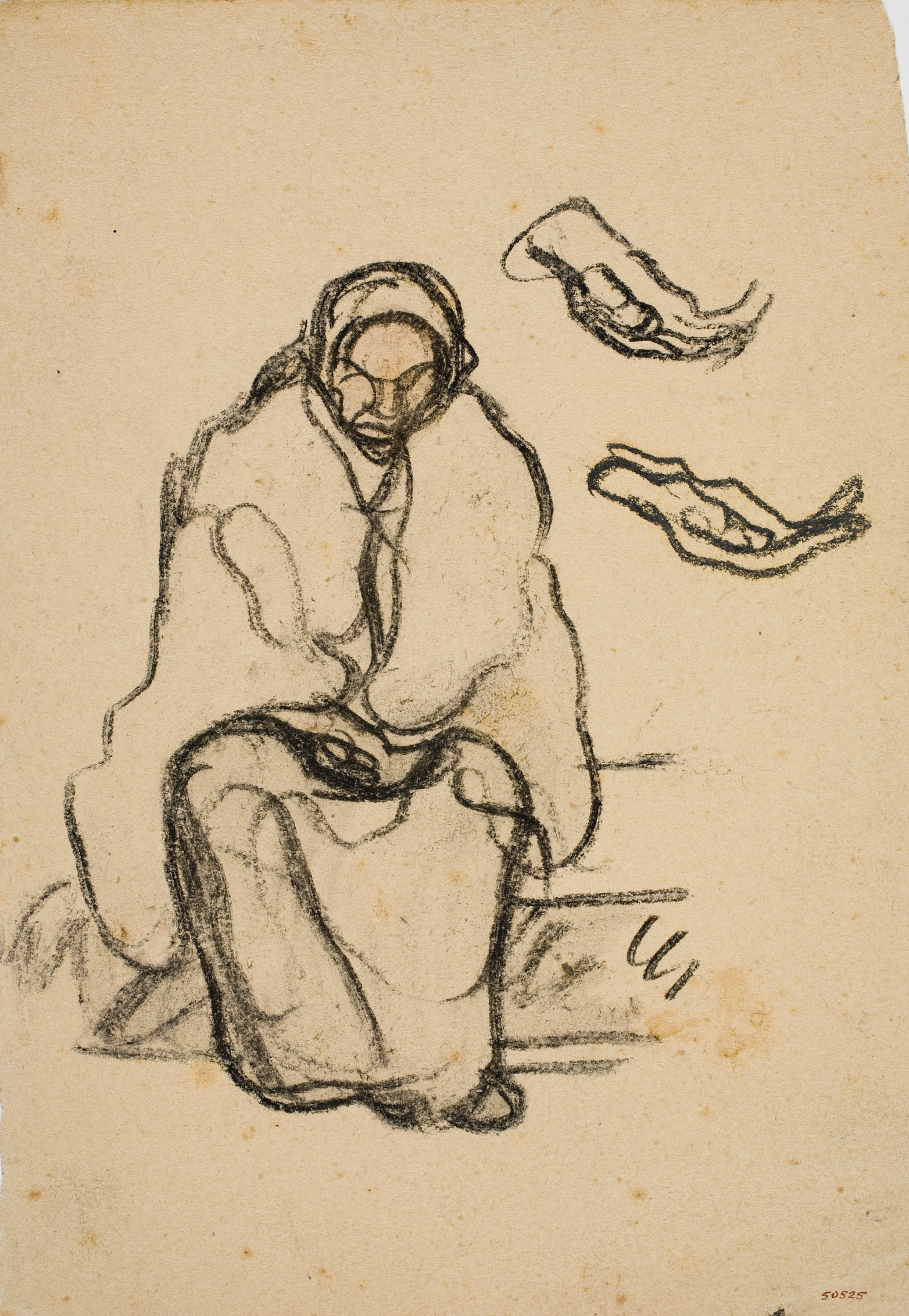 image for: Isidre Nonell - Dona asseguda - Cap a 1911