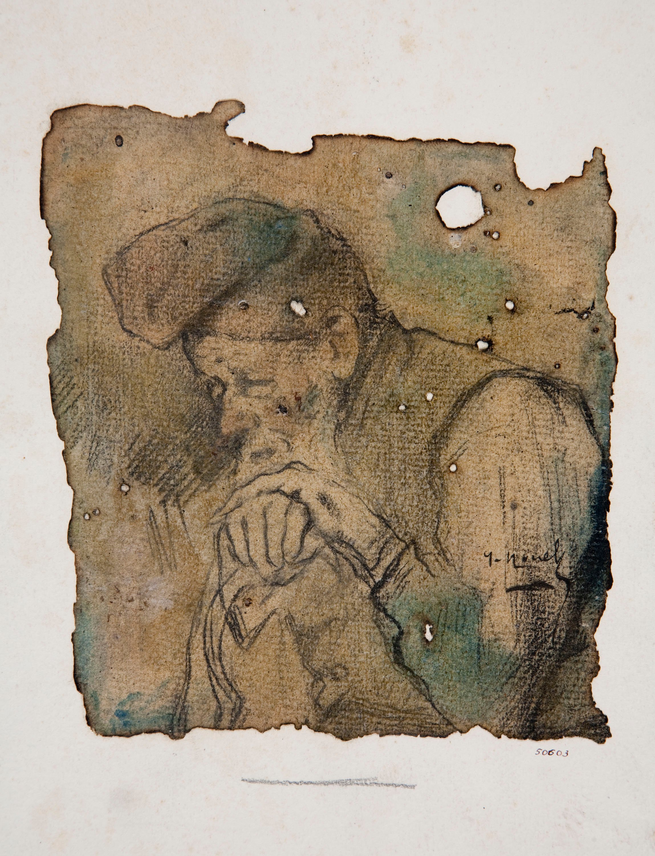 image for: Isidre Nonell - Bust de pagès - Cap a 1895-1900