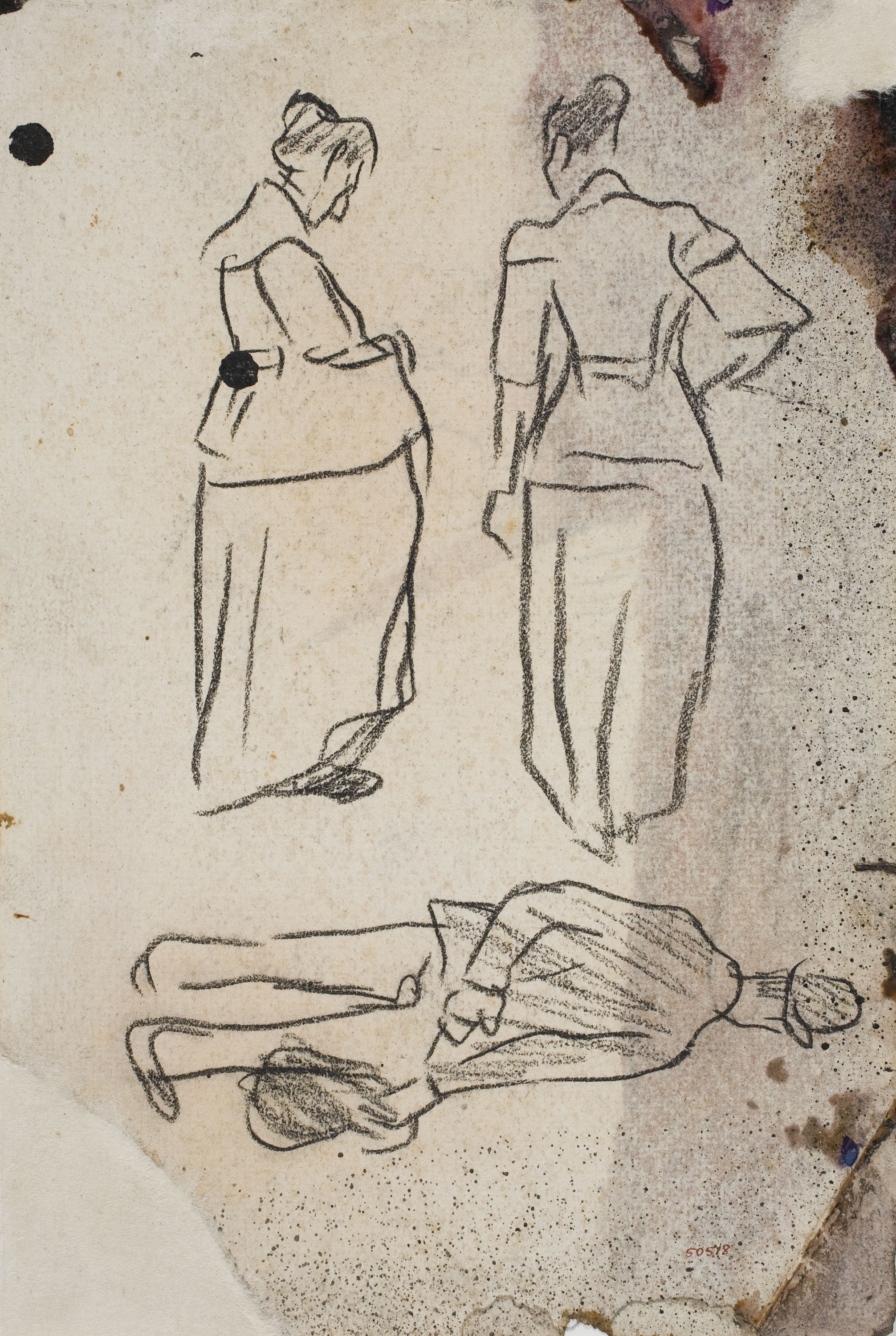 image for: Isidre Nonell - Apunt de figures - Cap a 1911