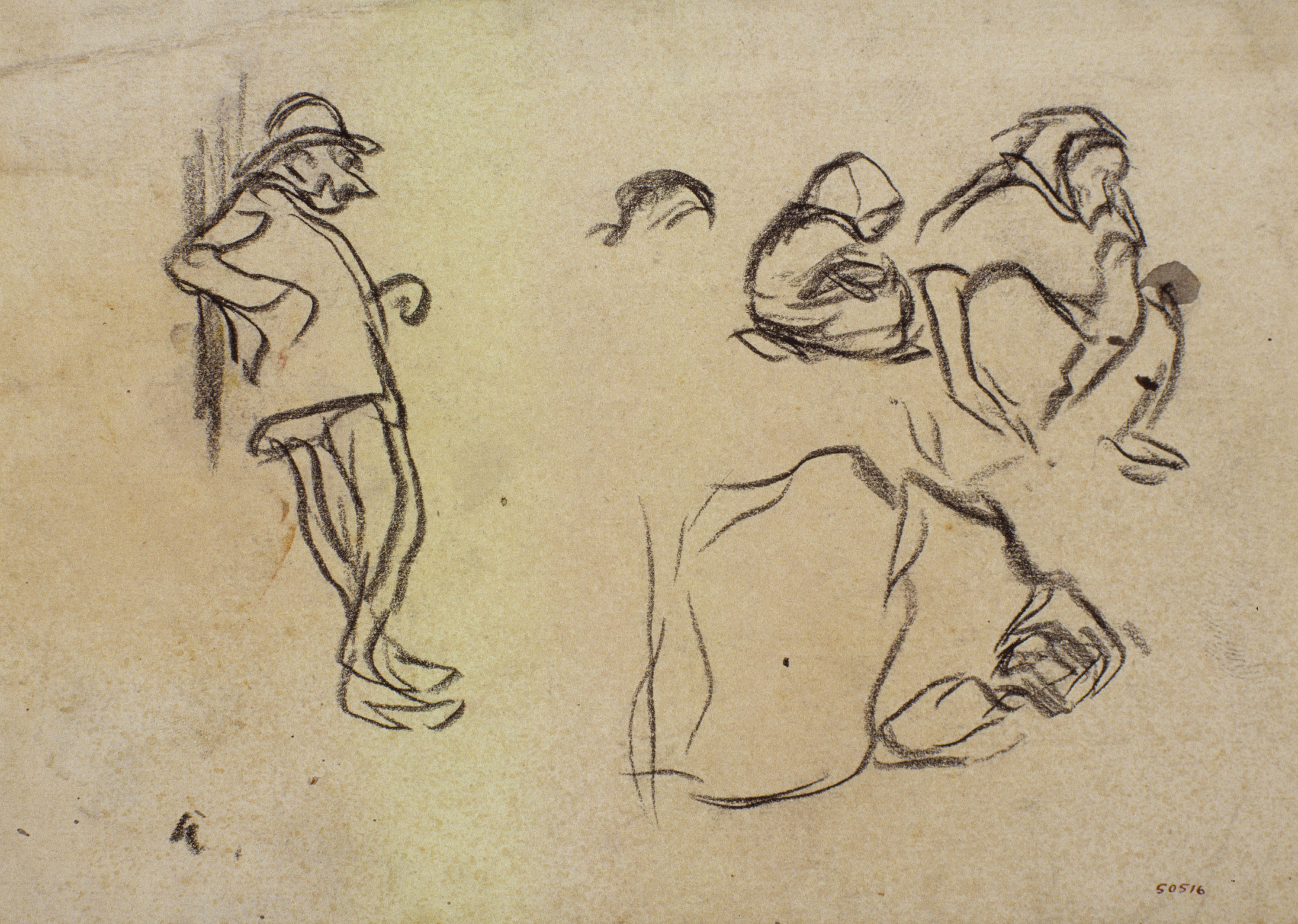 image for: Isidre Nonell - Apunt de figures - Cap a 1911