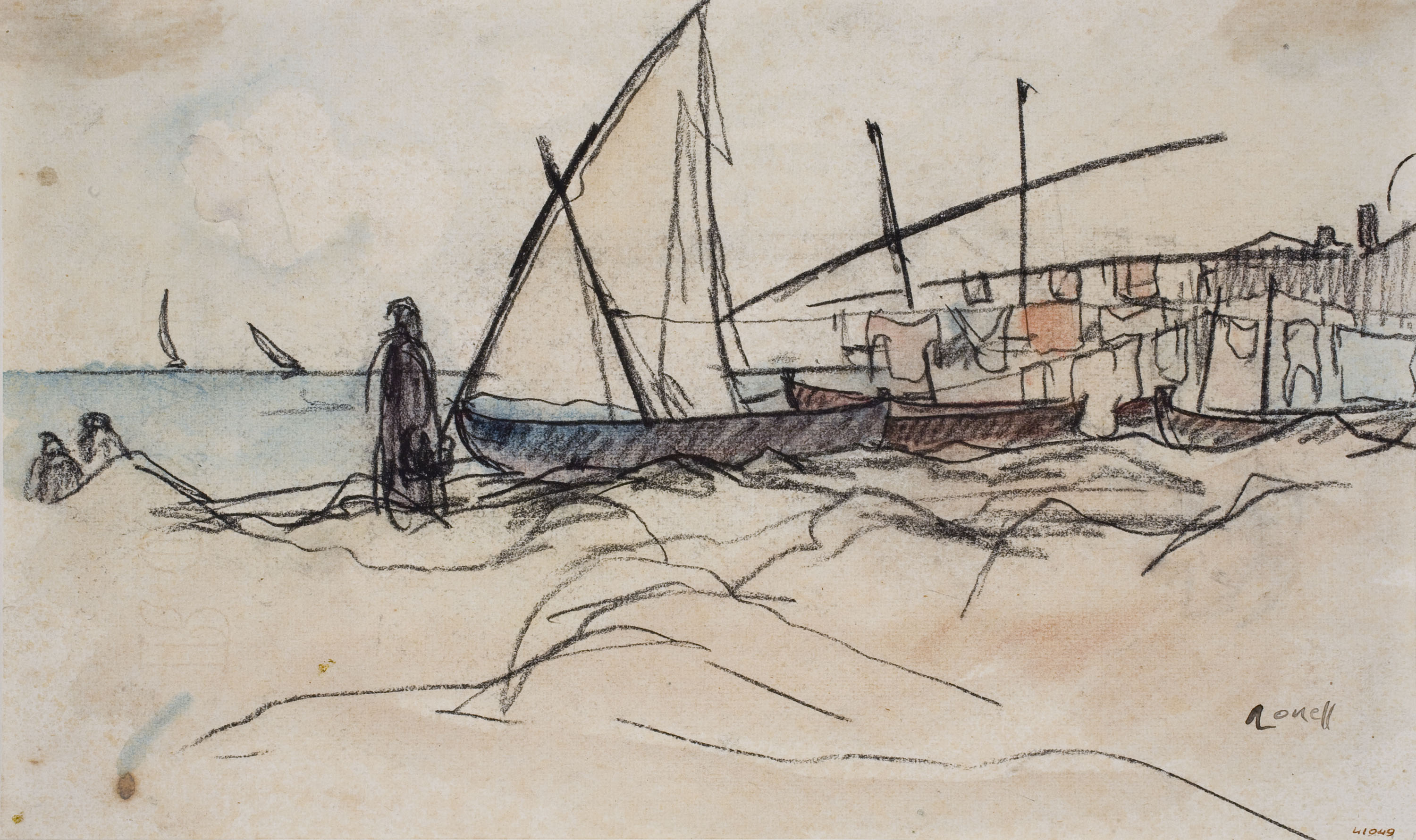 image for: Isidre Nonell - Platja - Cap a 1900-1908