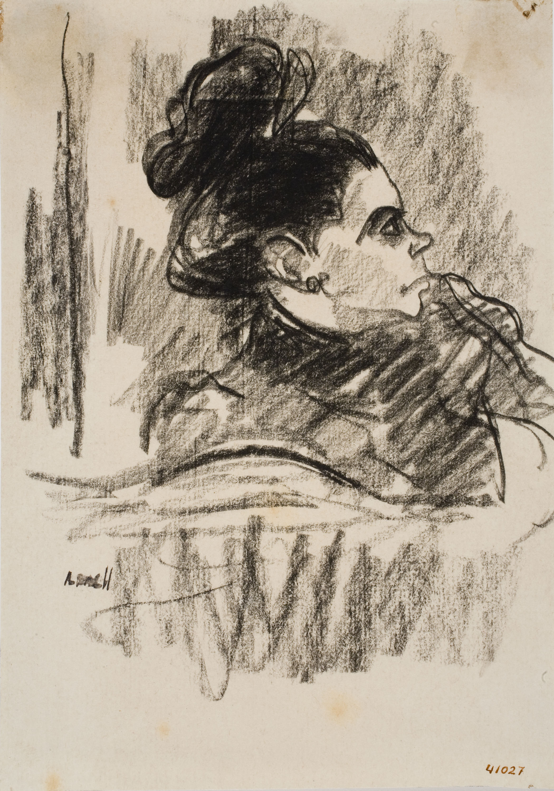 image for: Isidre Nonell - Bust de dona - Cap a 1907-1911