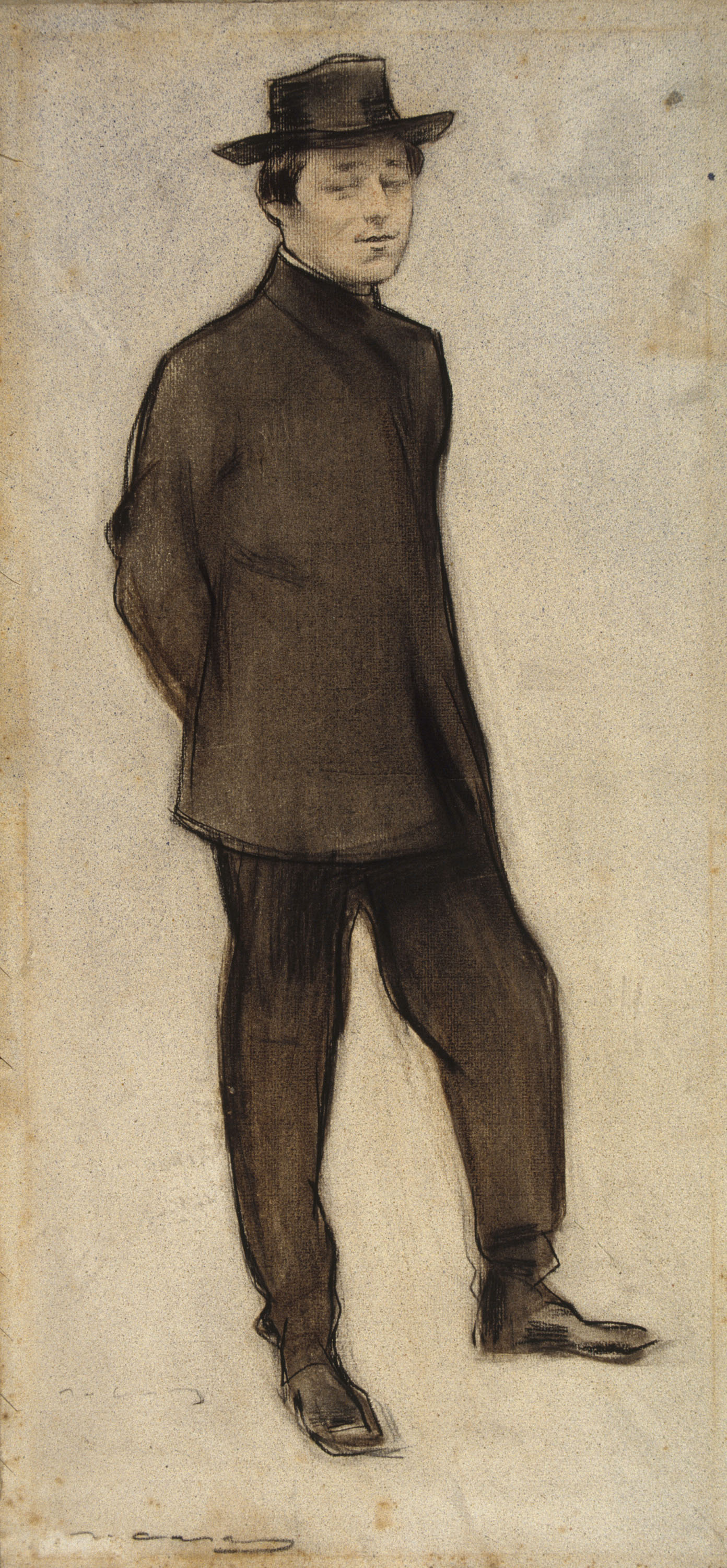 image for: Ramon Casas - Retrat d'Isidre Nonell - Cap a 1897-1899