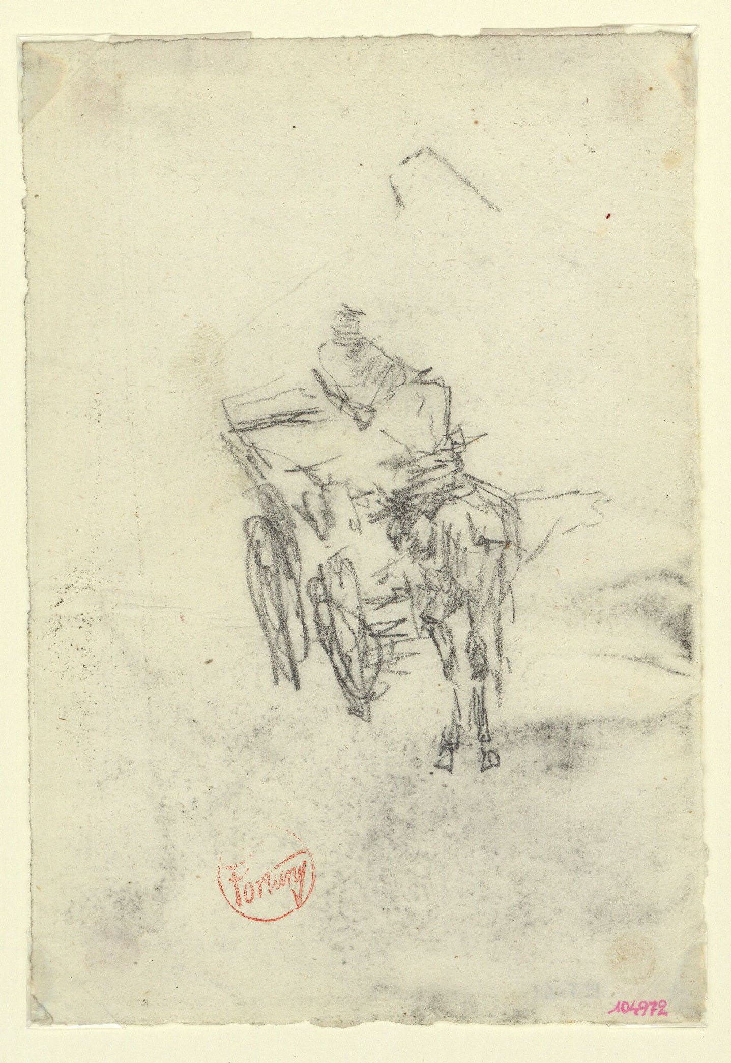 image for: Marià Fortuny - Estudi per al quadre «Platja de Portici» - Cap a 1874