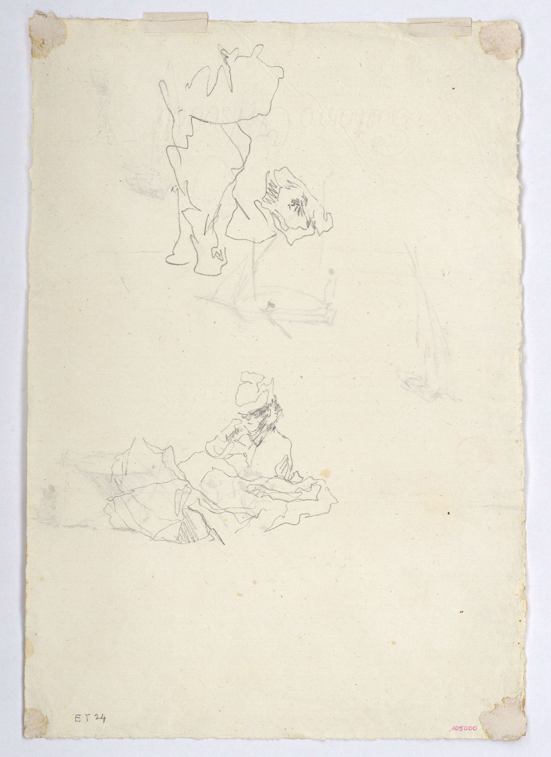 image for: Marià Fortuny - Estudi per al quadre «Platja de Portici» (anvers) / Estudi per al quadre «Platja de Portici» (revers) - Cap a 1874 [1]