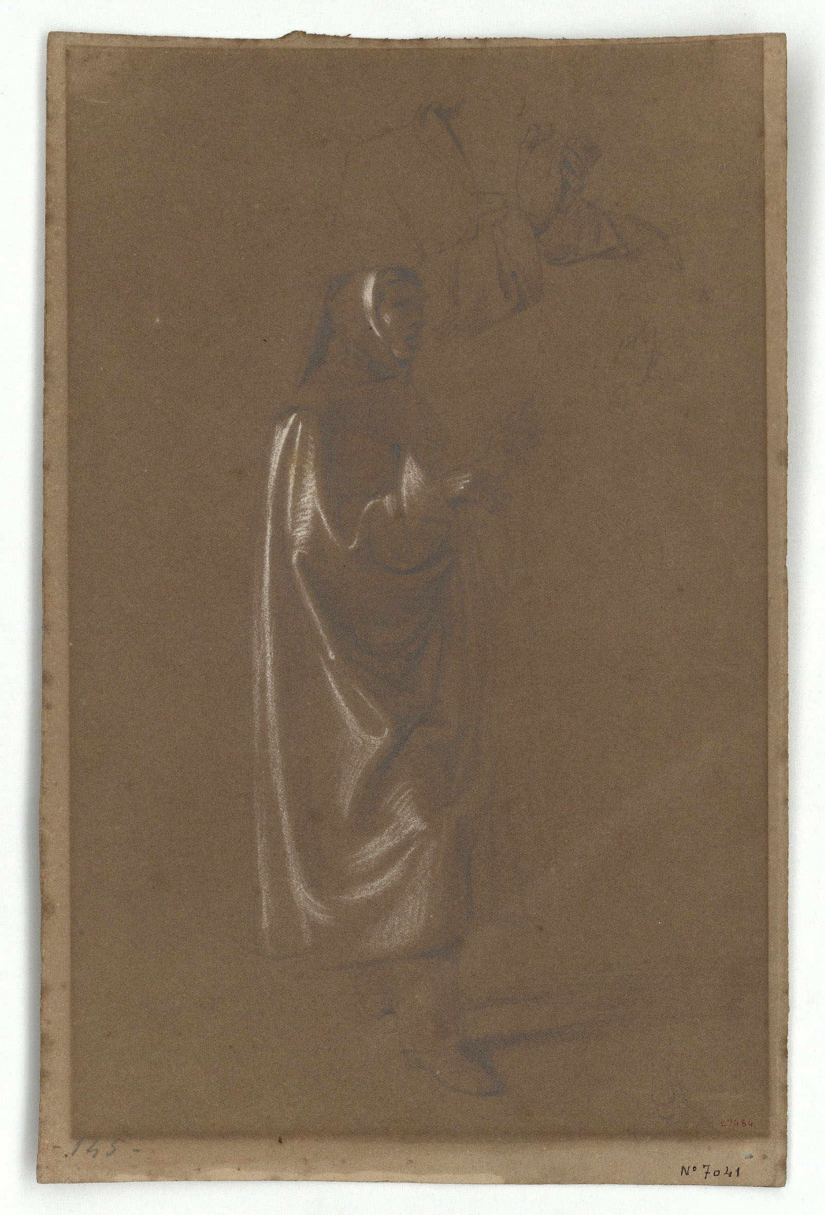 image for: Marià Fortuny - Estudi acadèmic de figura masculina - Cap a 1856-1858