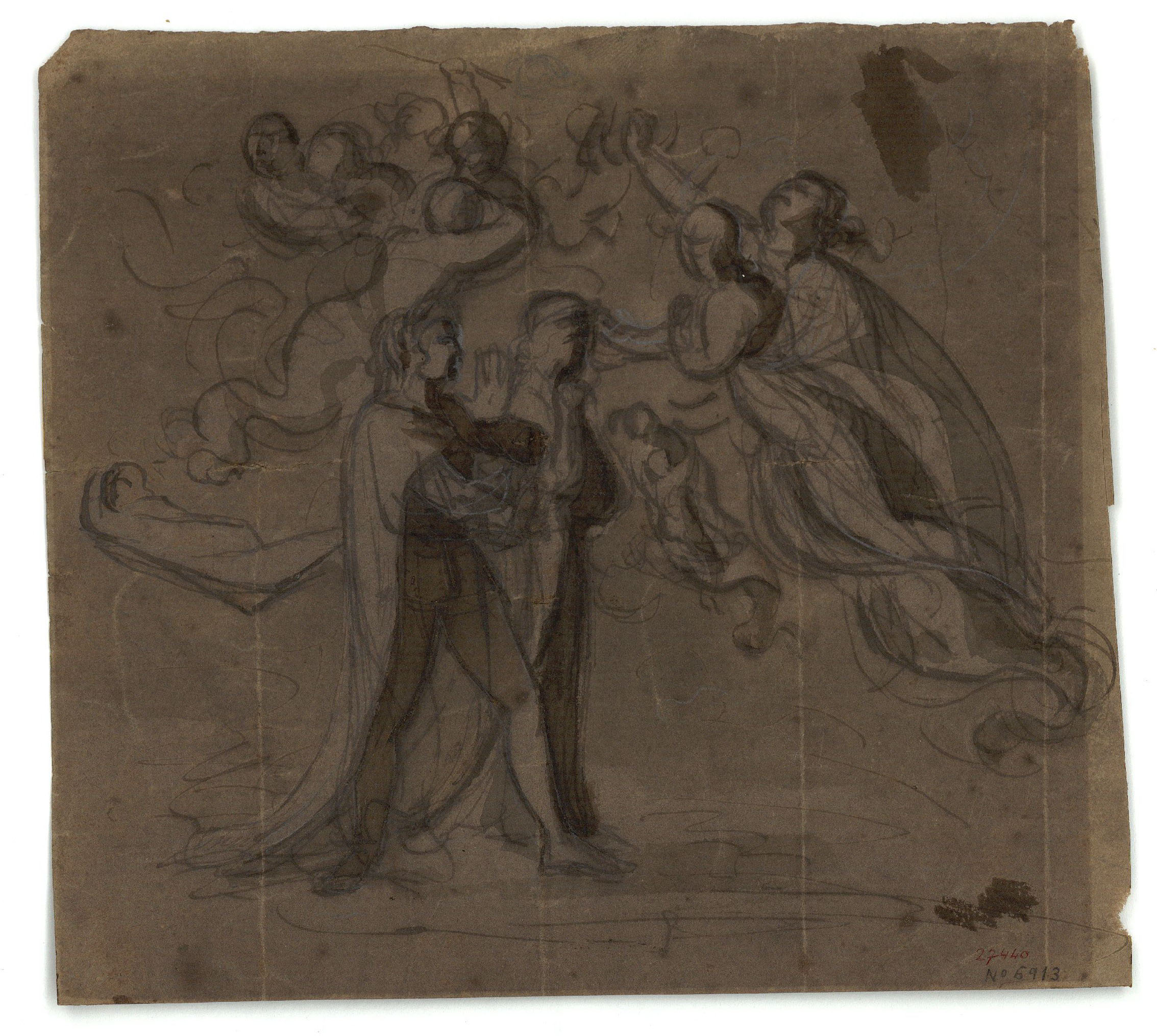 image for: Marià Fortuny - Dant i Virgili davant de Beatriu - Cap a 1856-1858