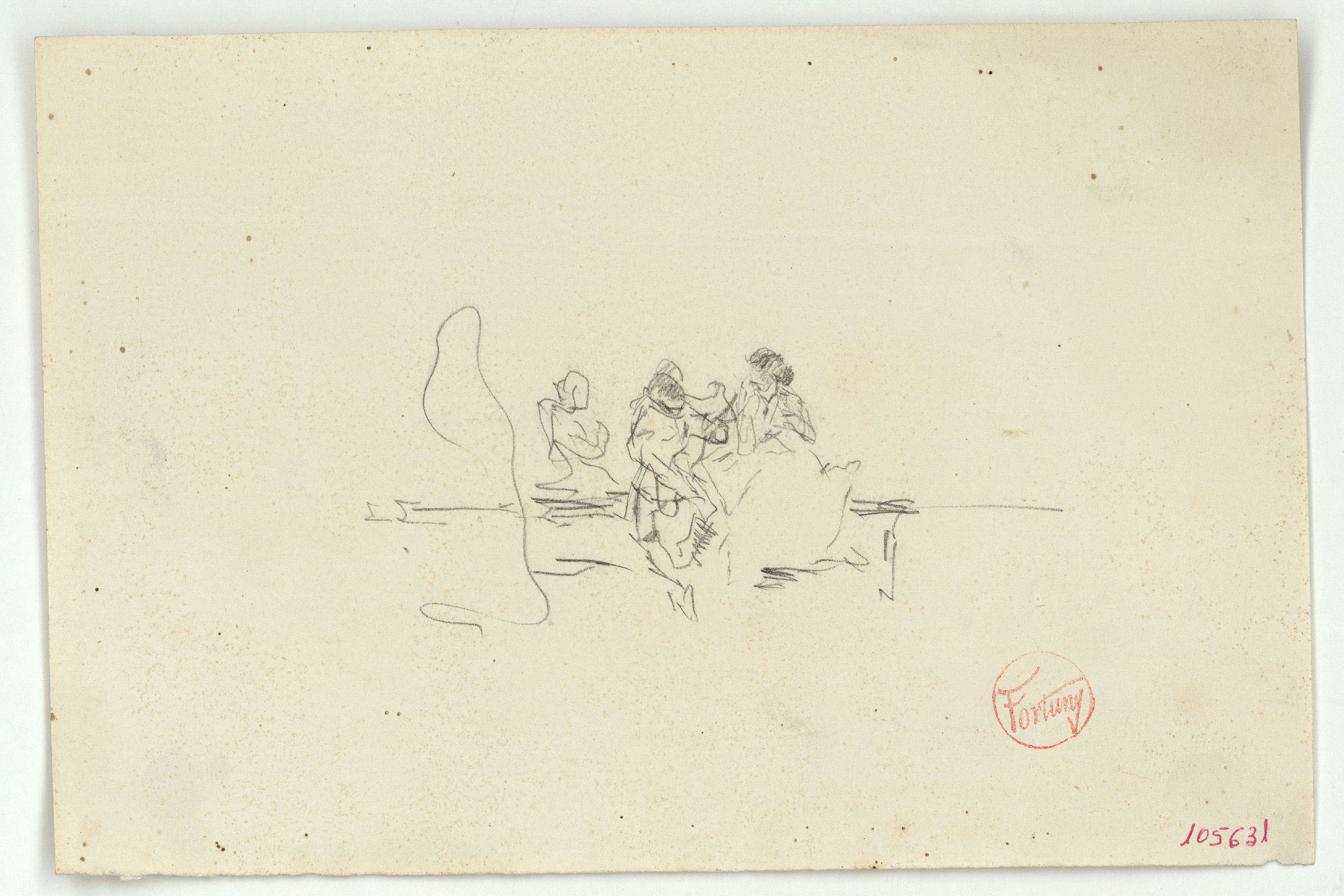 image for: Marià Fortuny - Croquis de figures - Cap a 1867-1872