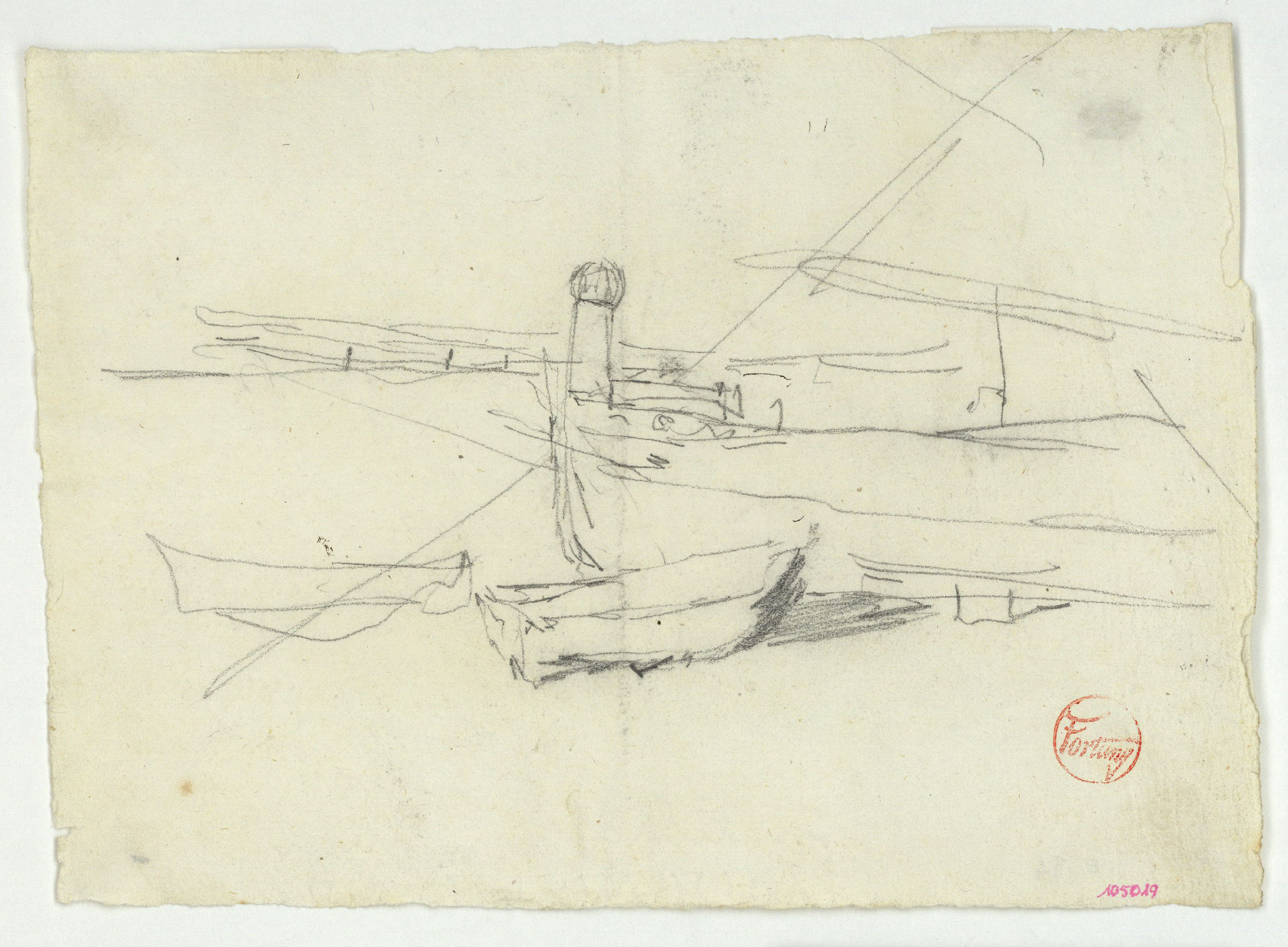 image for: Marià Fortuny - Barques a la platja - Cap a 1874