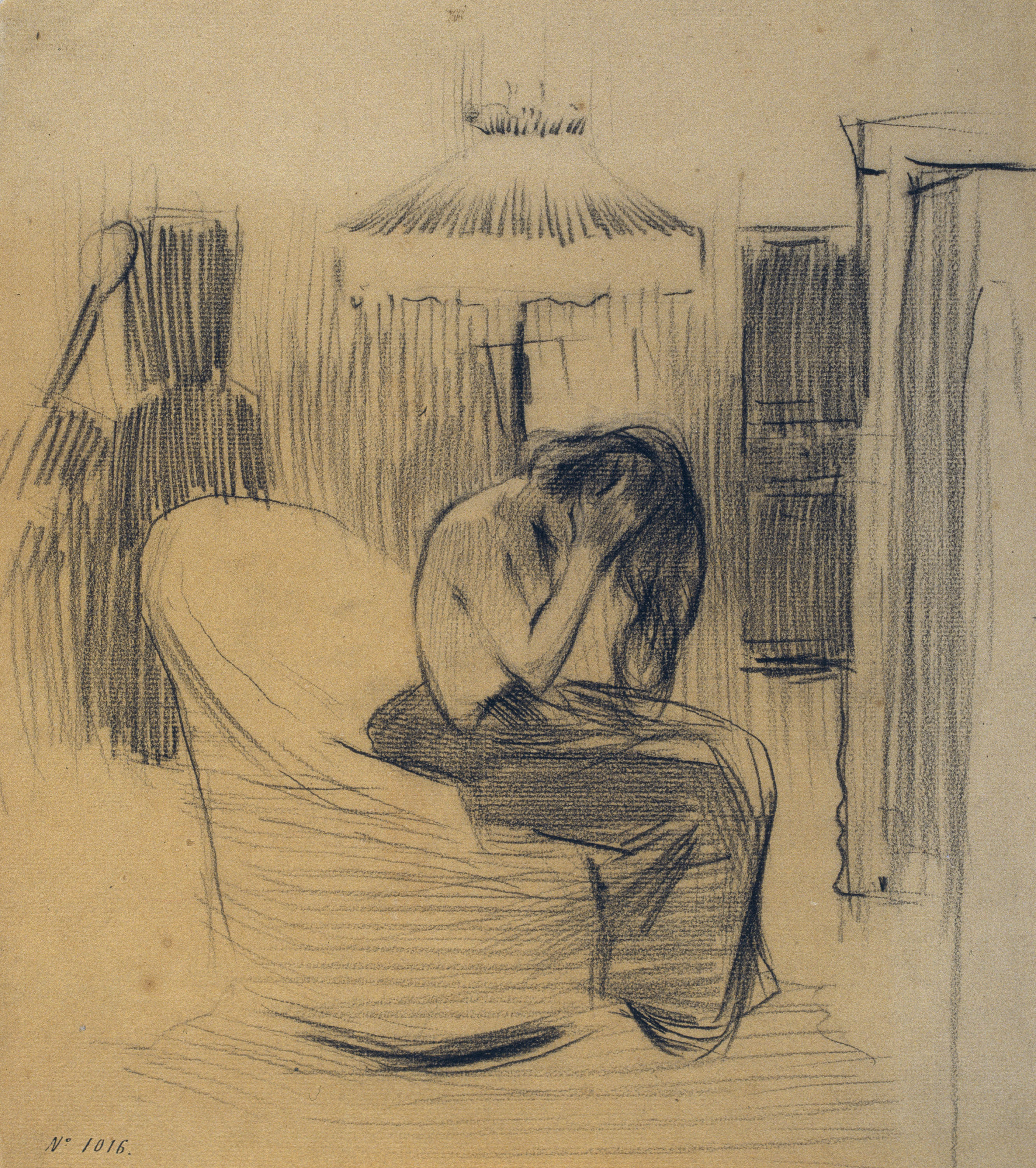 image for: Ramon Casas - Estudi per al quadre «Entre dues llums» - Cap a 1894