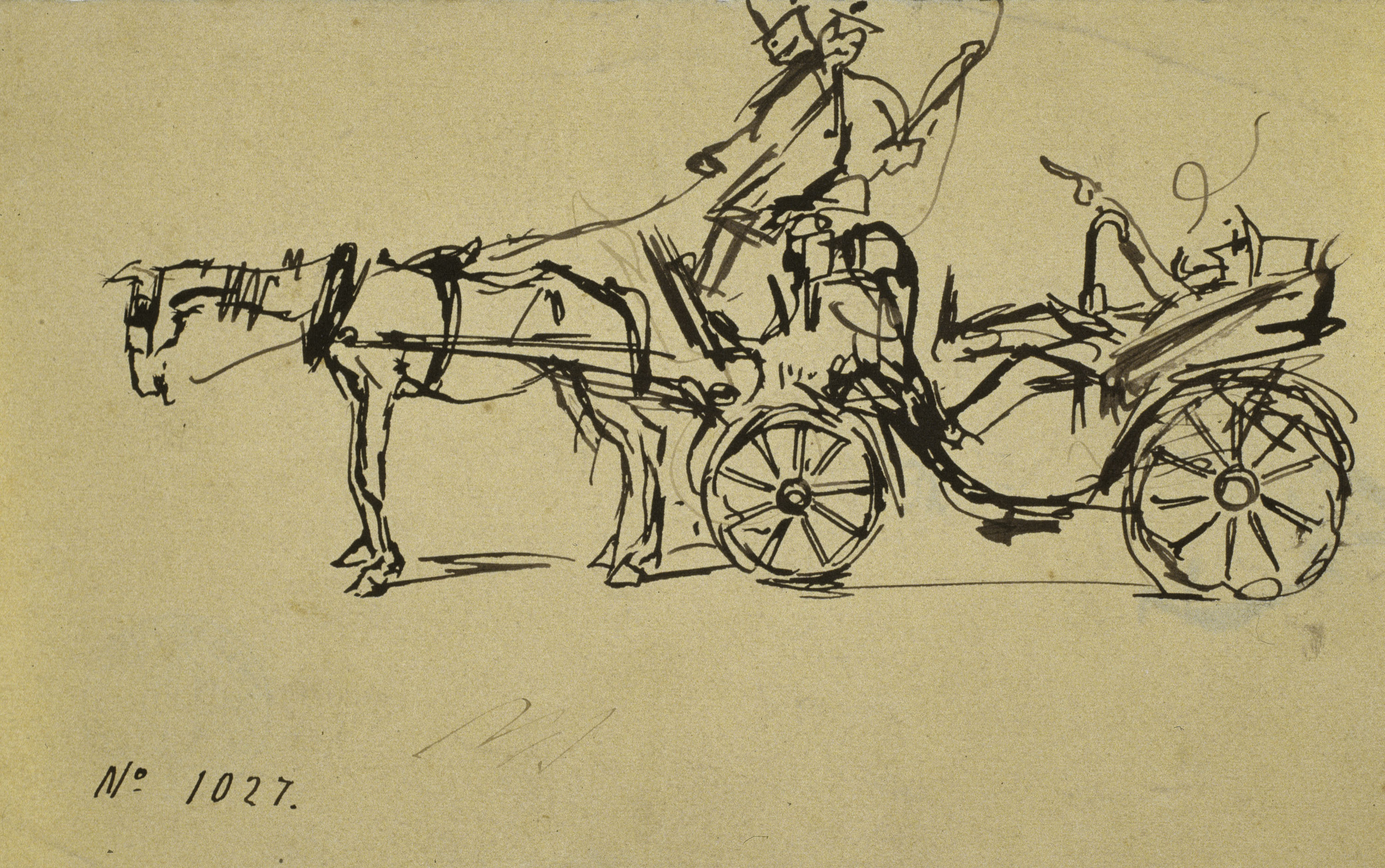 image for: Ramon Casas - Cotxe de cavalls - Cap a 1899