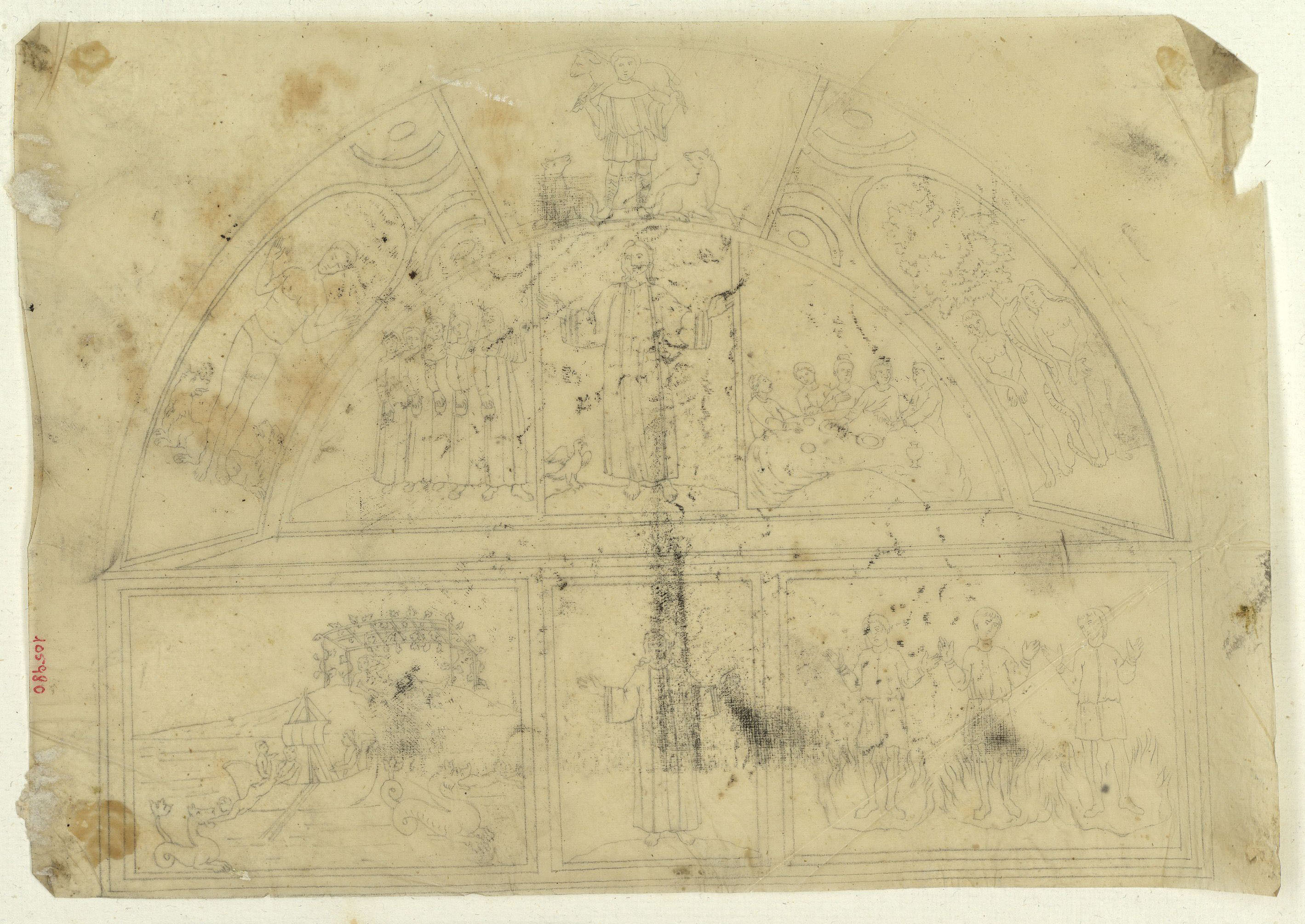 image for: Marià Fortuny - Calc d'una pintura - Cap a 1863-1870