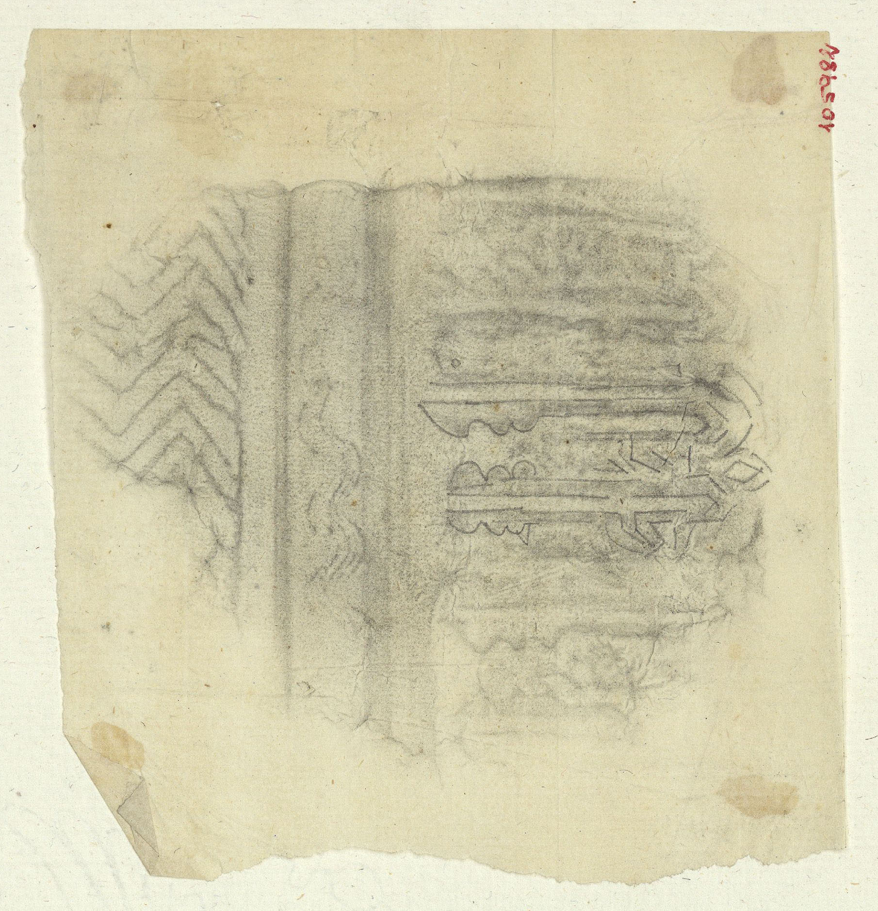 image for: Marià Fortuny - Calc d'ornamentació d'estil musulmà - Cap a 1867-1872