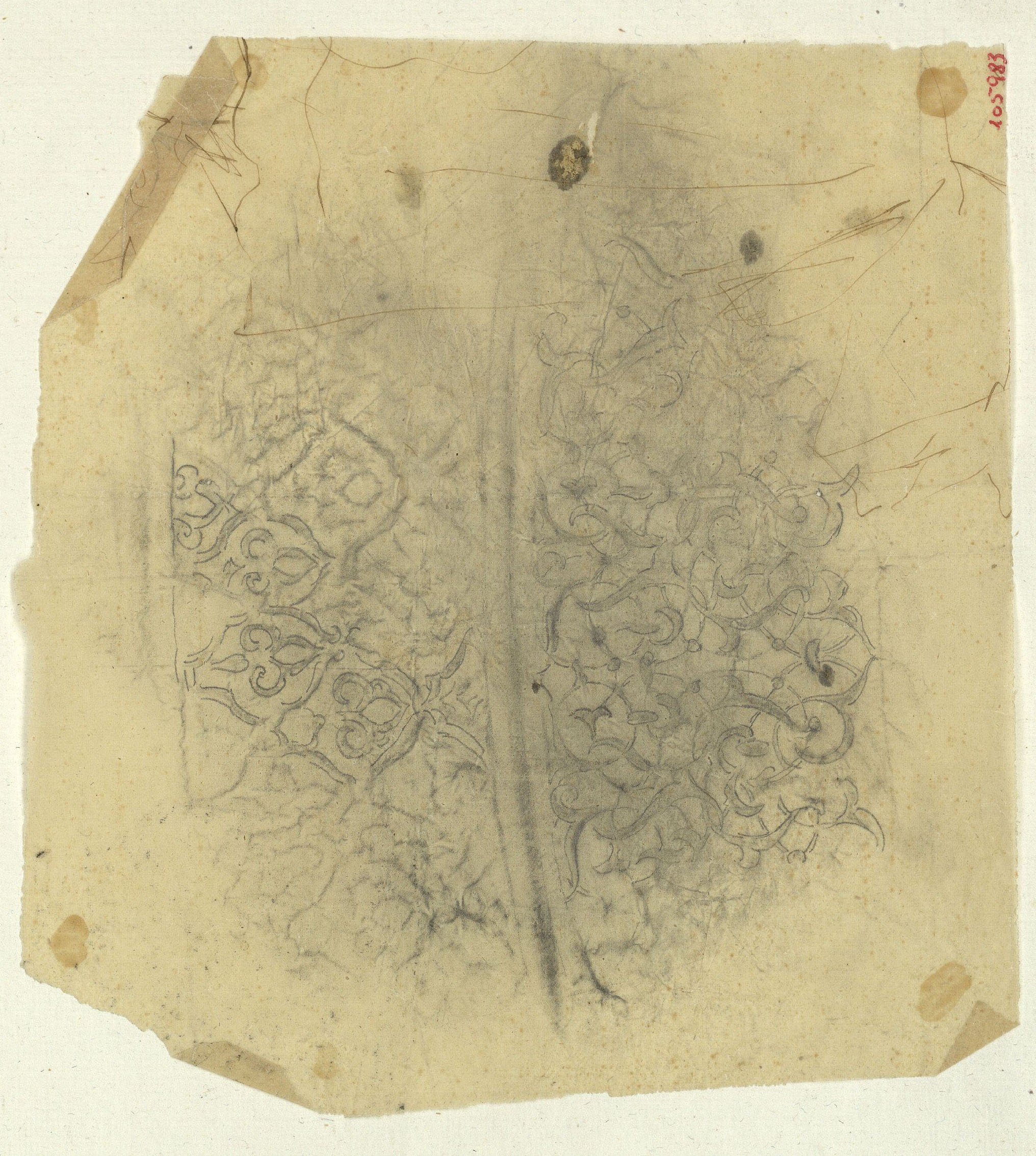 image for: Marià Fortuny - Calc de sanefes d'estil musulmà - Cap a 1867-1872