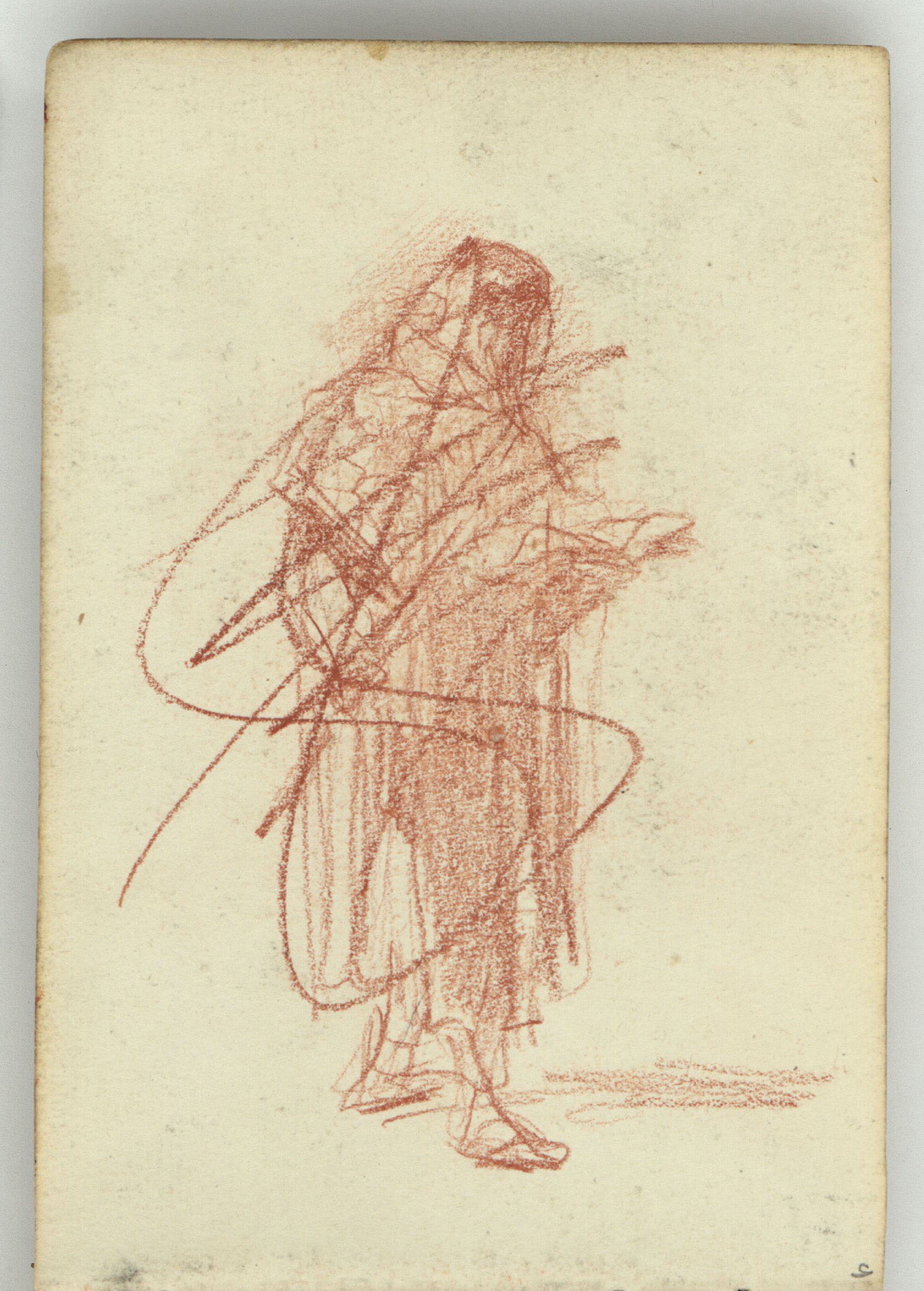image for: Marià Fortuny - Escena de tema religiós (anvers) / Figura (revers) - Cap a 1863-1869 [1]