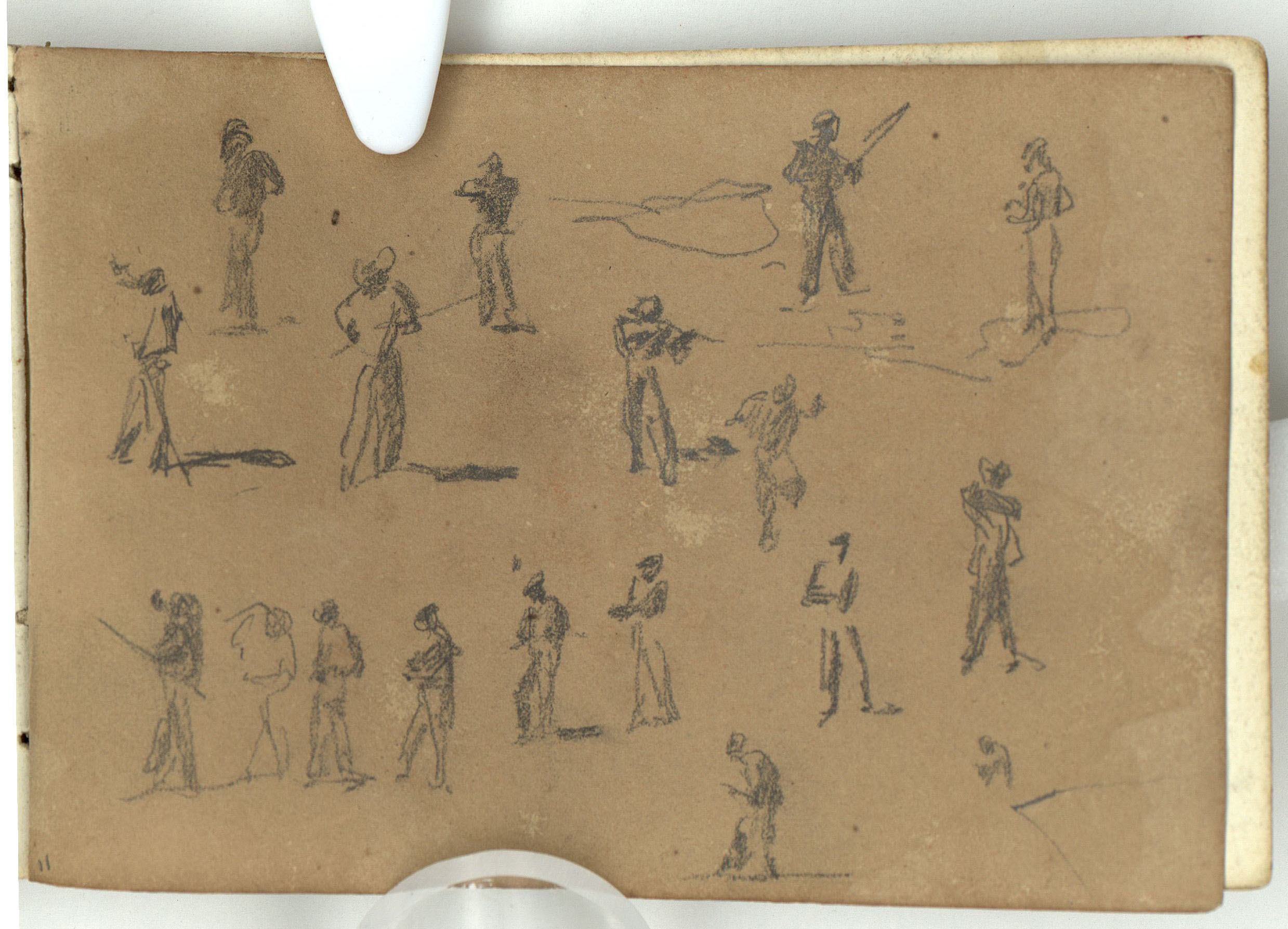 image for: Marià Fortuny - Capitells (anvers) / Figures masculines (revers) - Cap a 1863-1869 [1]