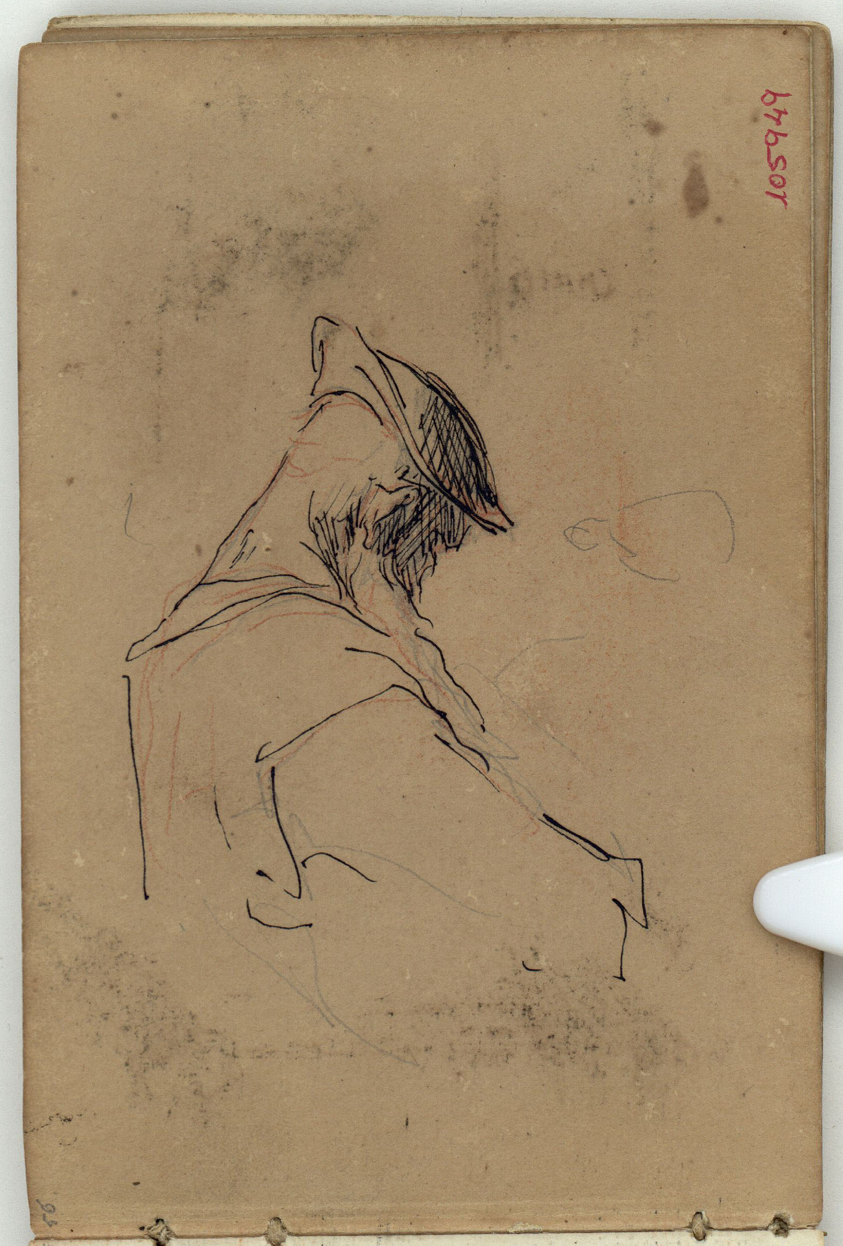 image for: Marià Fortuny - Bust de figura masculina (anvers) / Cavallet (revers) - Cap a 1866-1872